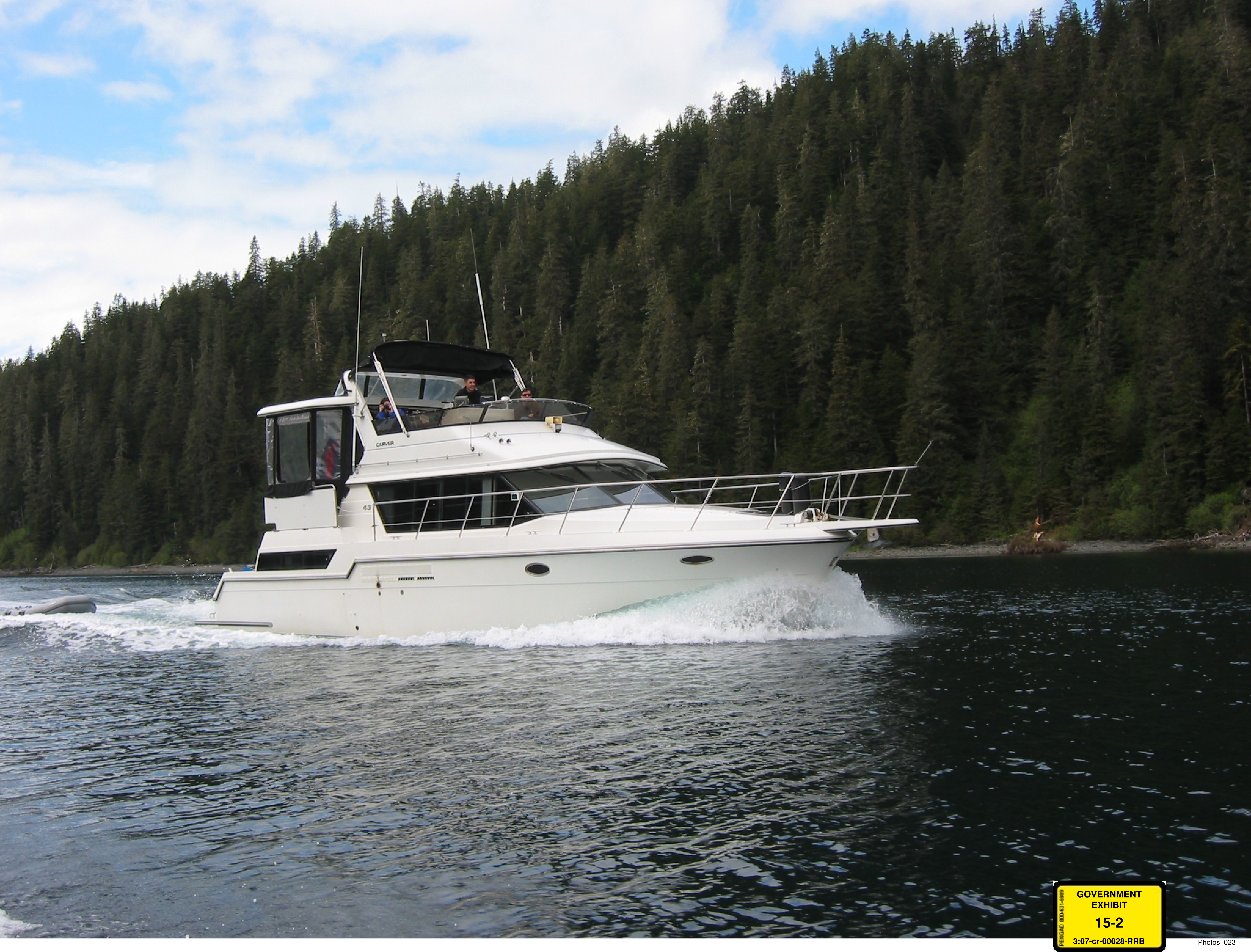 A 37-foot Carver yacht. Price tag: $237,000.