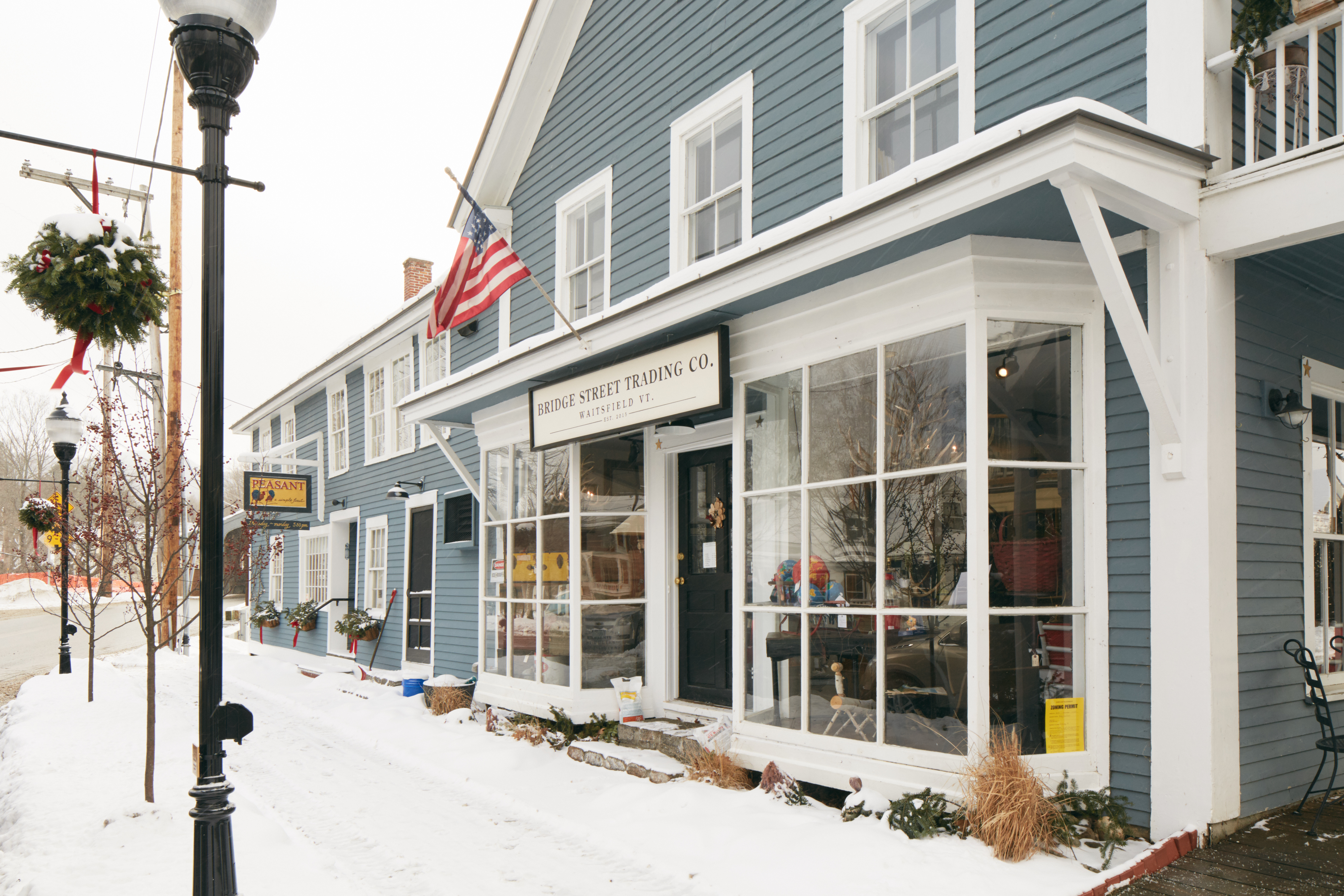 Bridge Street in Waltsfield, Vt.