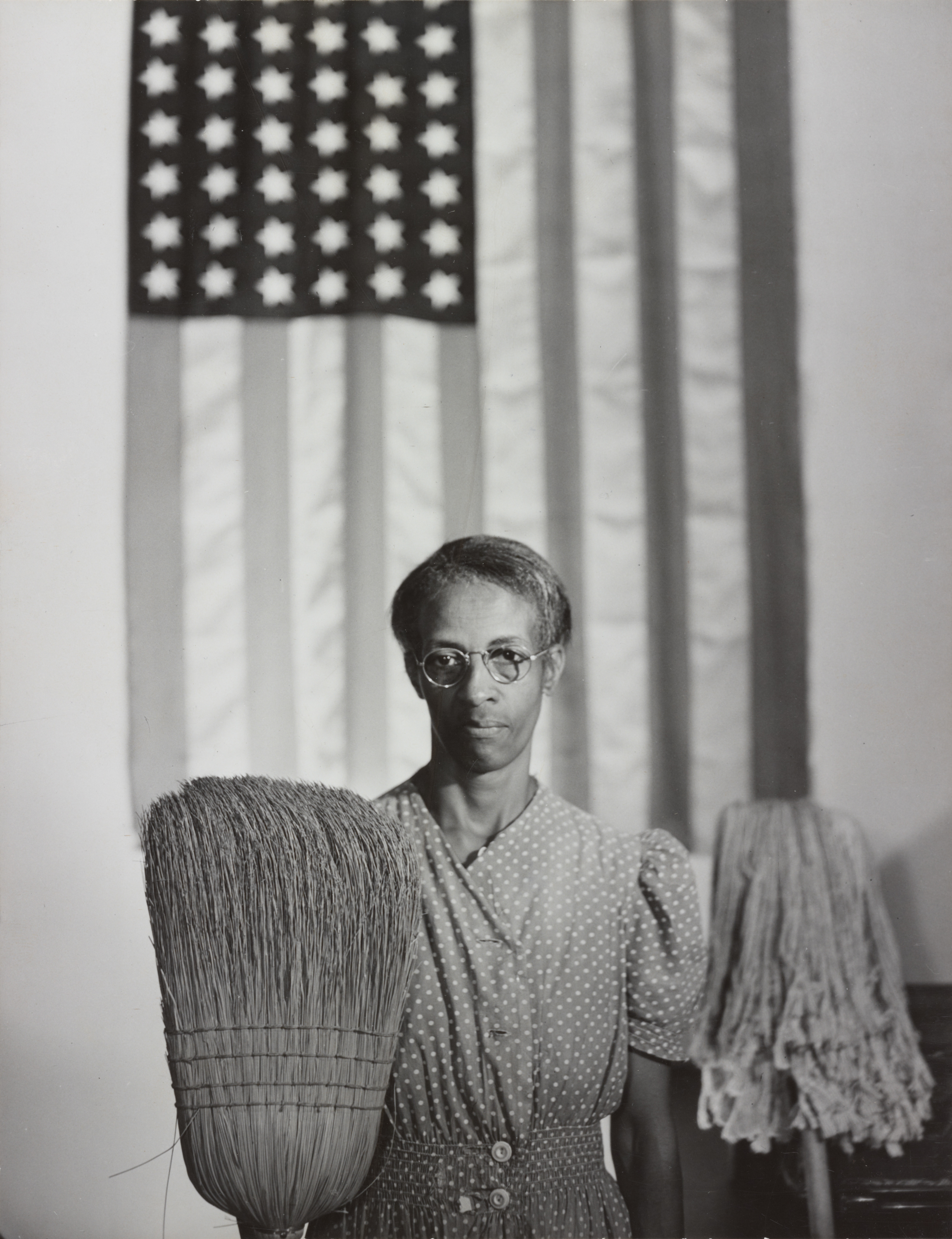 Gordon Parks's "Washington, D.C. Government charwoman," July 1942.