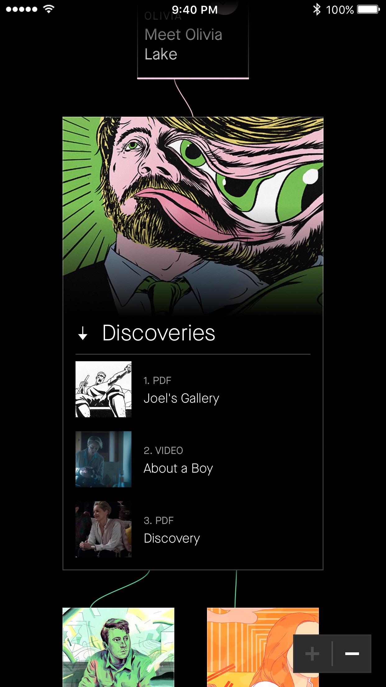 HBO’s six-part limited series “Mosaic,” coming in January, will be interactive via an app, which is shown above.