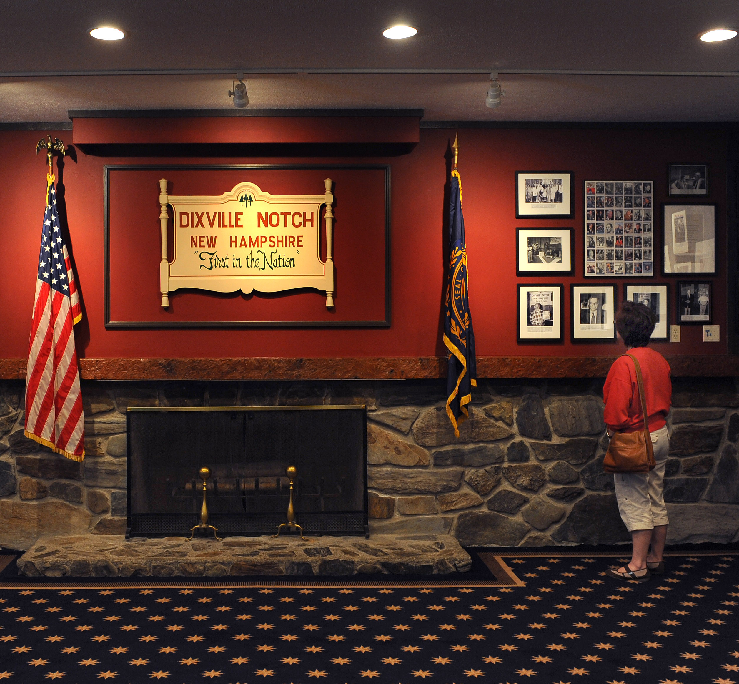 The ballot room at the Balsams Resort in Dixville Notch.