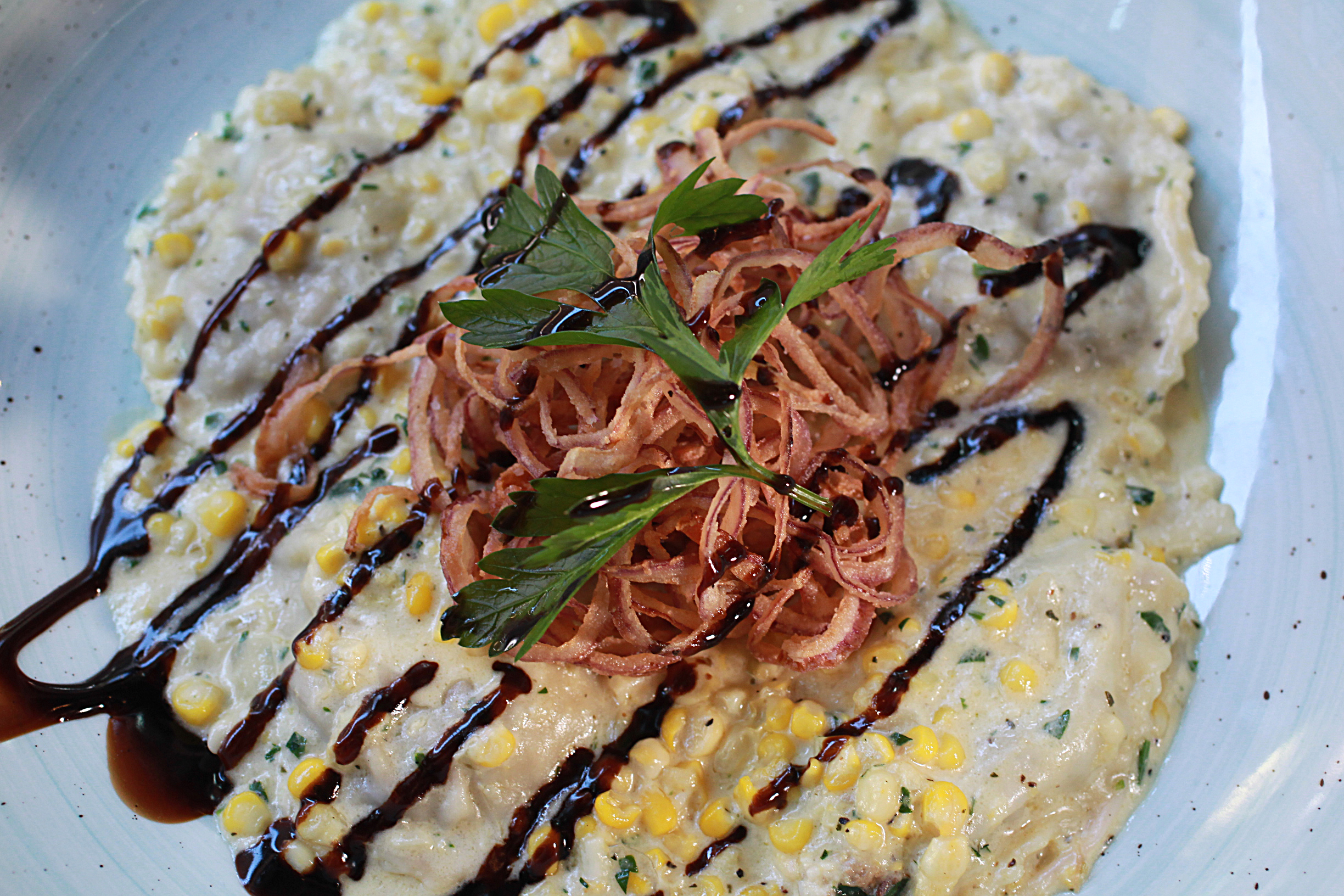 Pulled-pork ravioli.