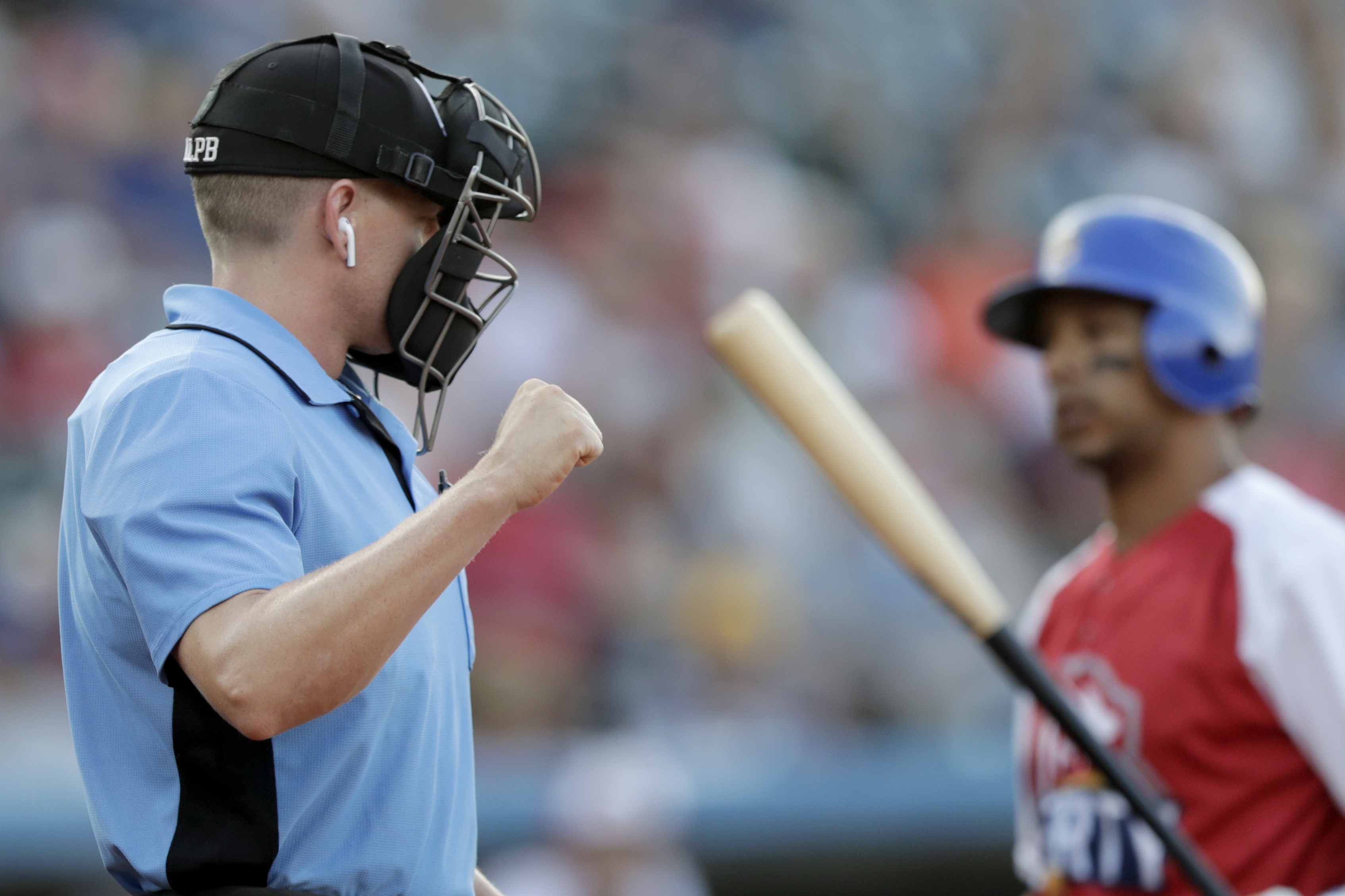 A radar system was used to aid umpires in the Atlantic League All-Star Game last July.