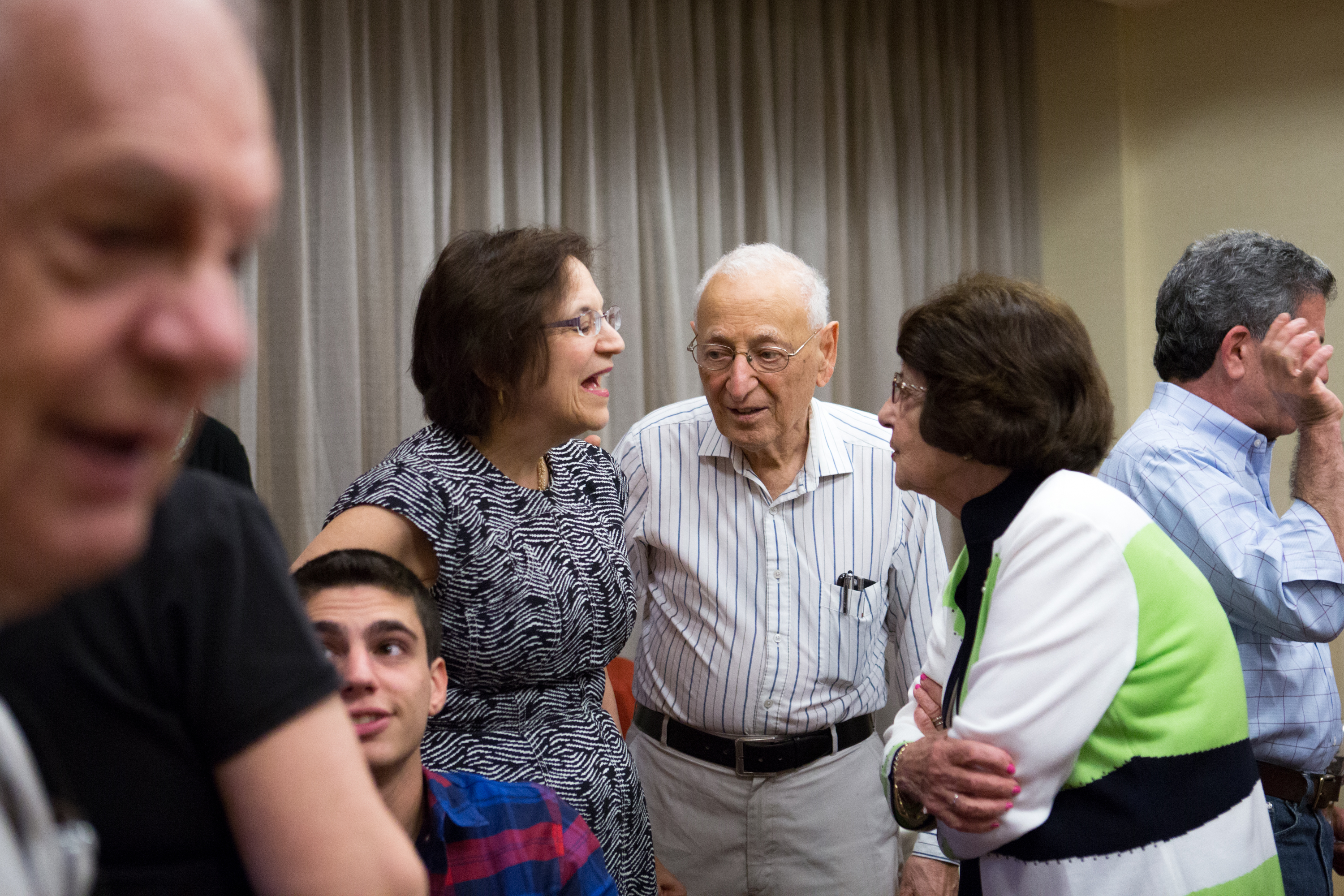 More than 400 congregants celebrated Fred Ezekiel’s bar mitzvah by showering him with candy, hugs, and laughs.