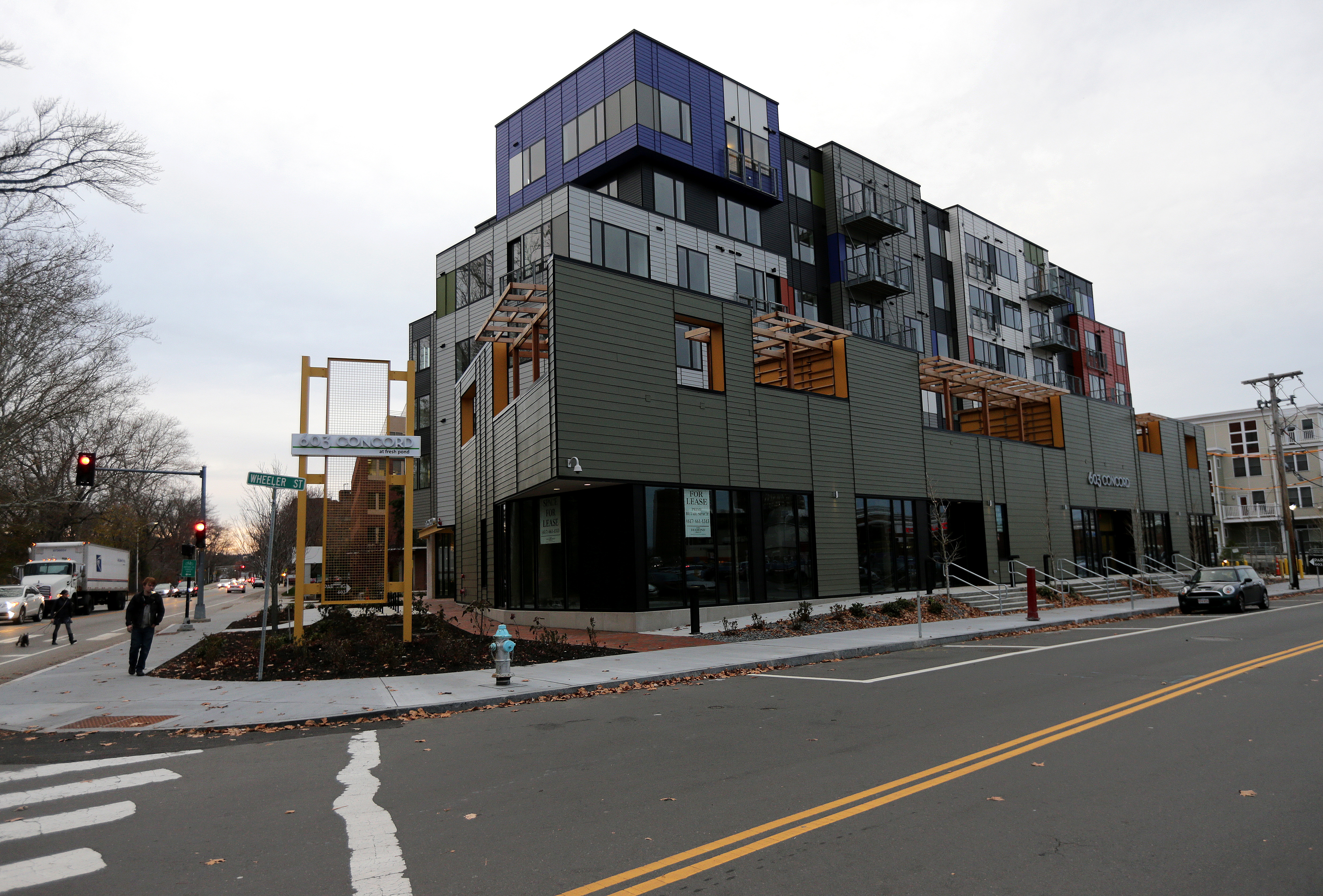 A new residential complex at 603 Concord Ave., at the corner of Wheeler Street.