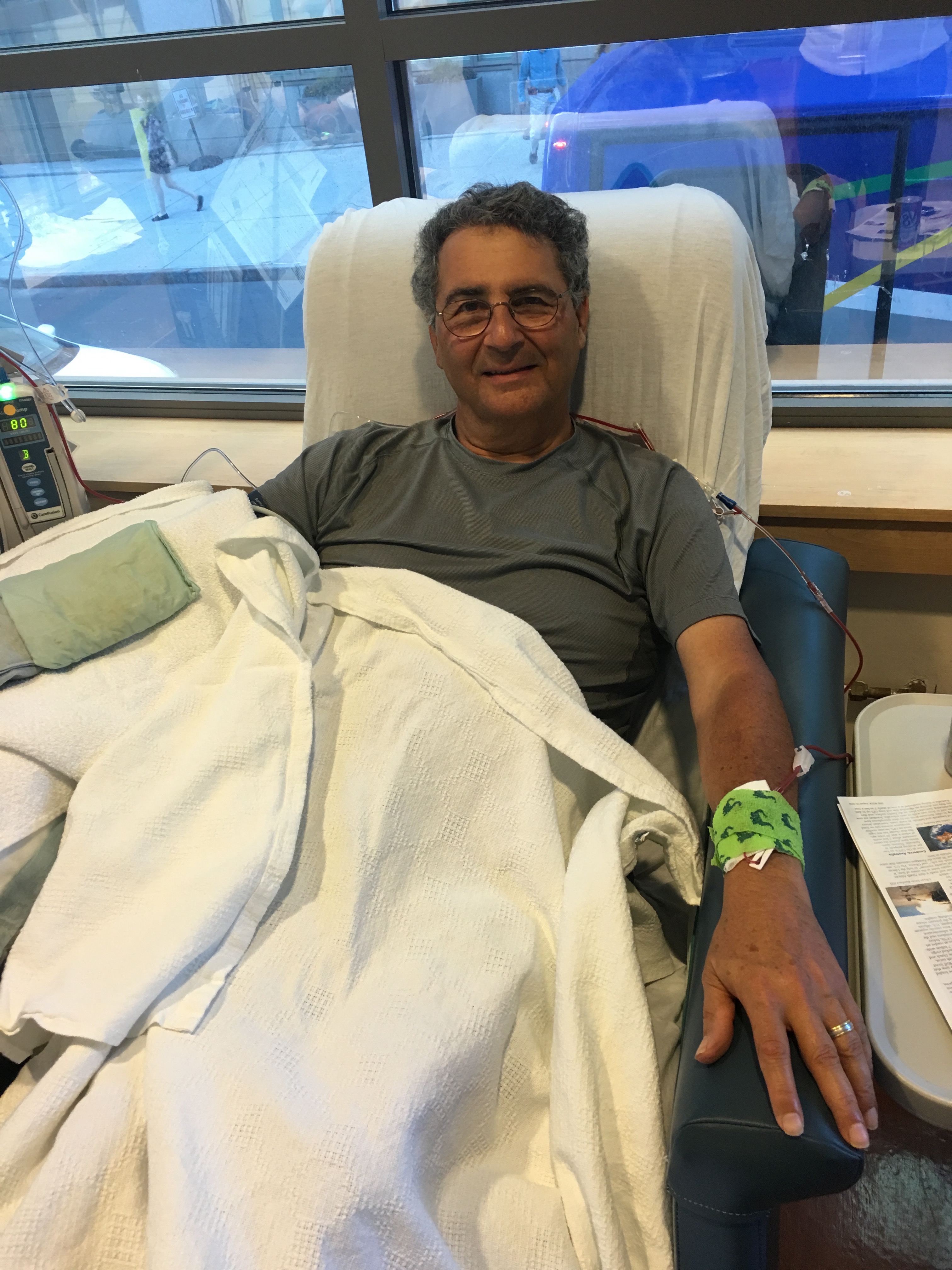 Dr. Roger Kligler during treatment.