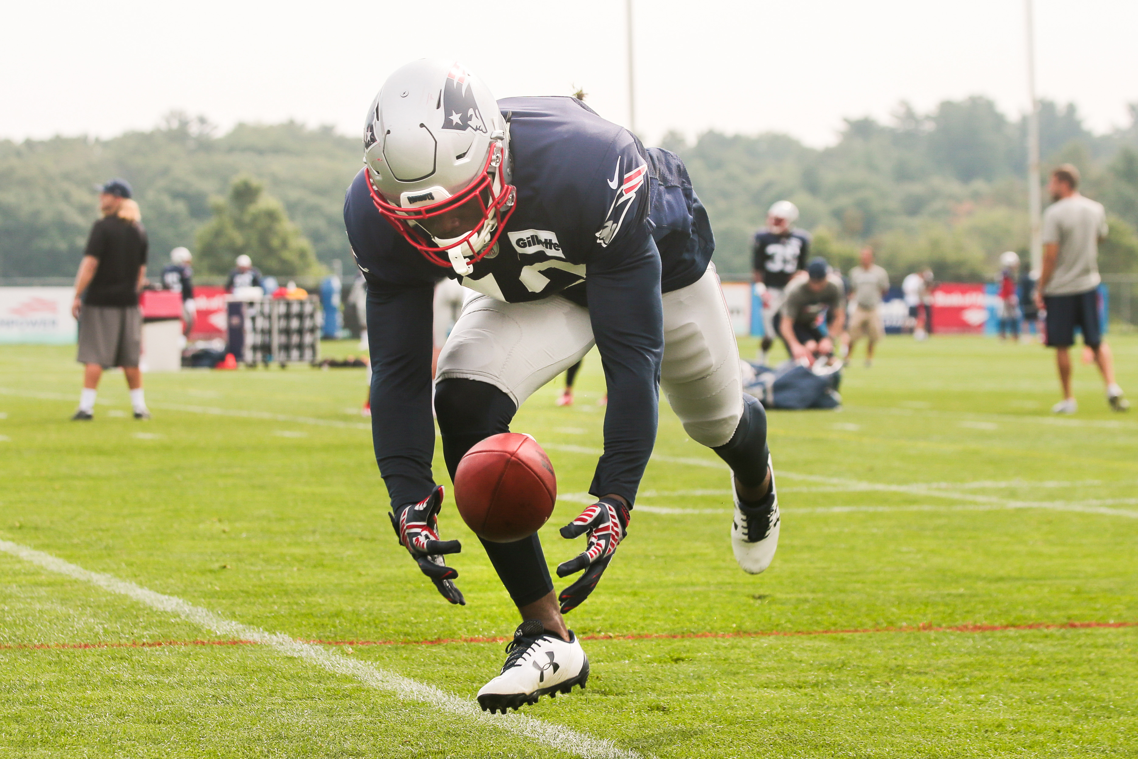 Moore, who wore No. 24 in college, has worn No. 42 in training camp.