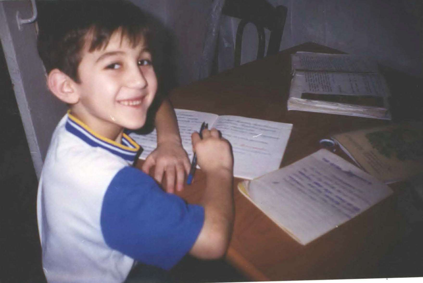 A young Dzhokhar Tsarnaev.
