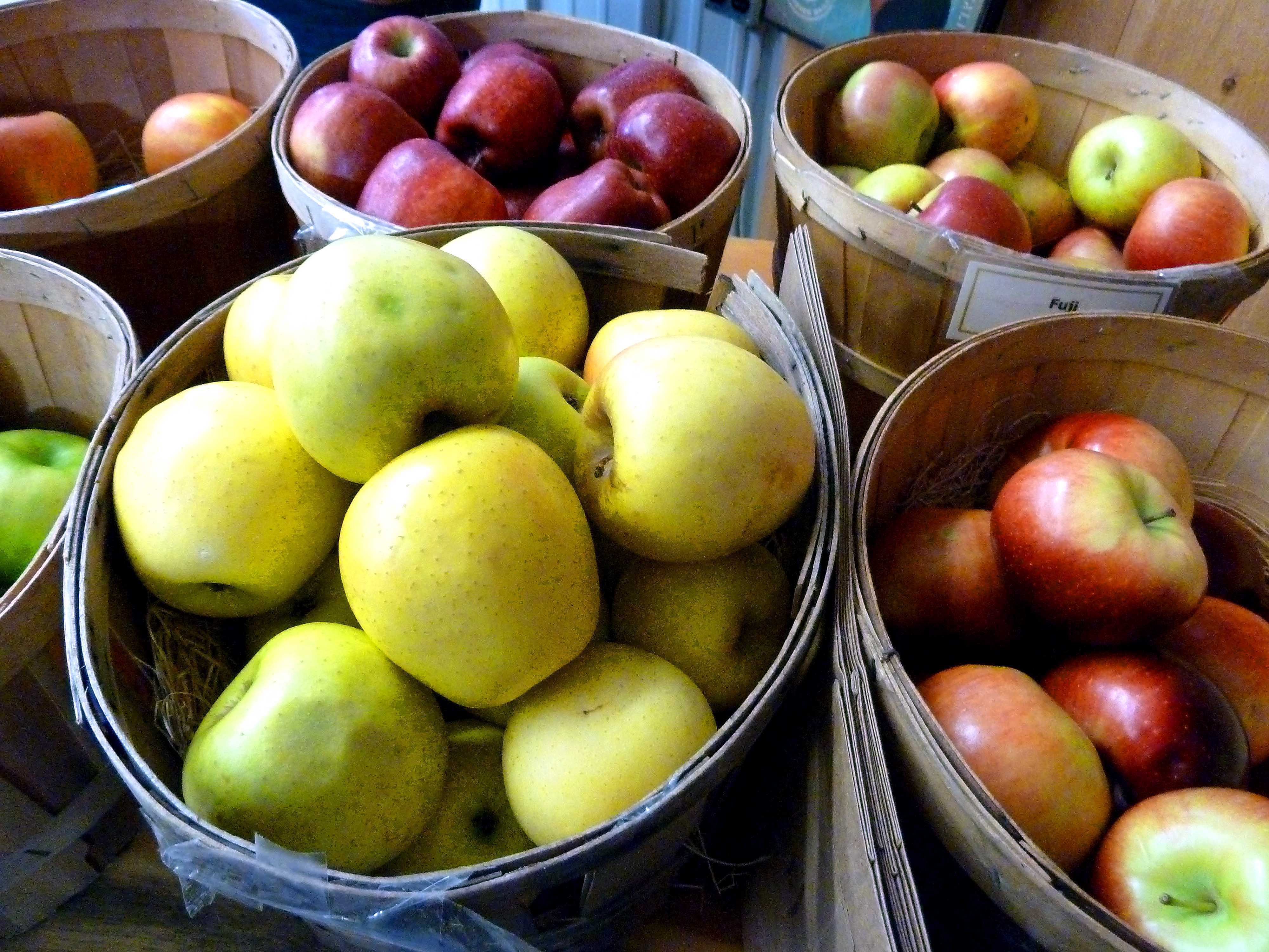 Hilltop Orchards had a limited selection of fresh apples remaining from the 2012 harvest.