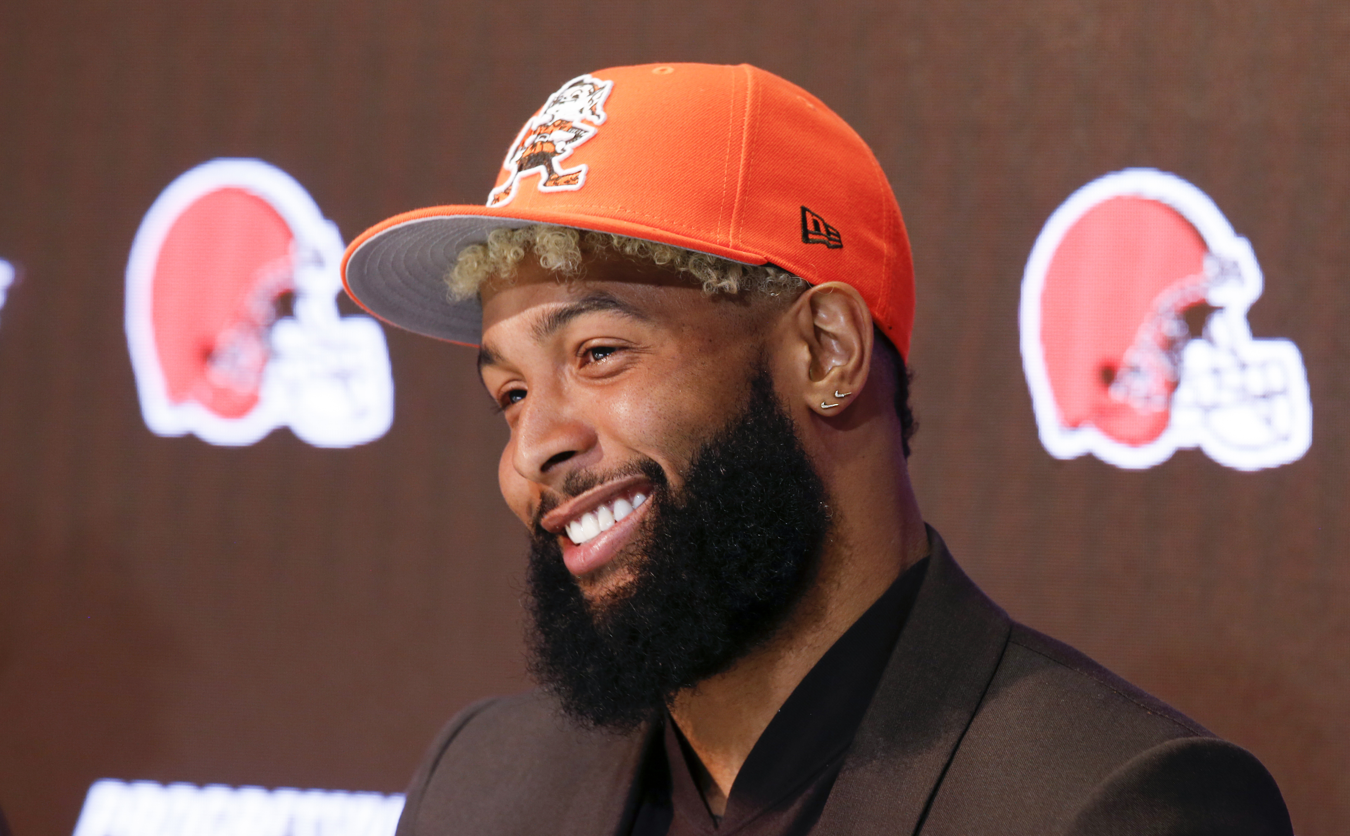 Browns wide receiver Odell Beckham will be the center of attention in a smaller market like Cleveland.