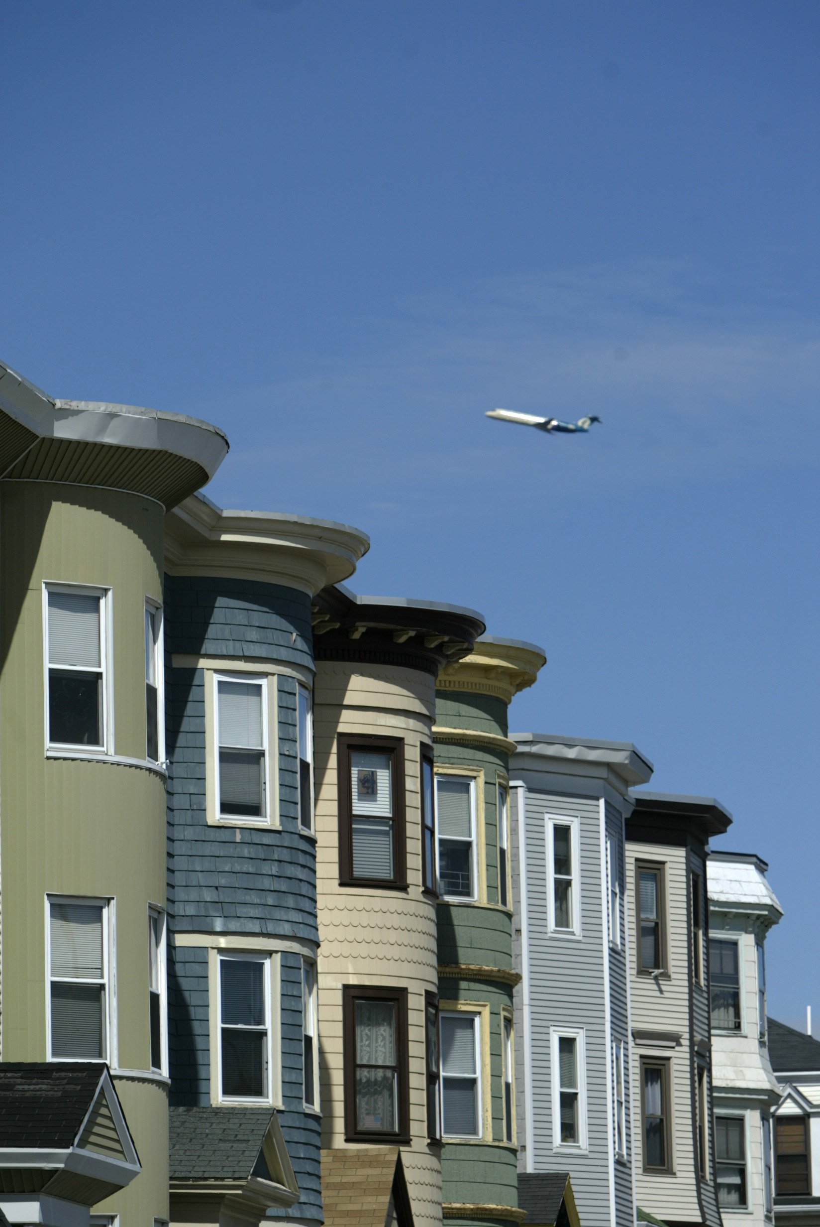 Homes on P Street in 2005.