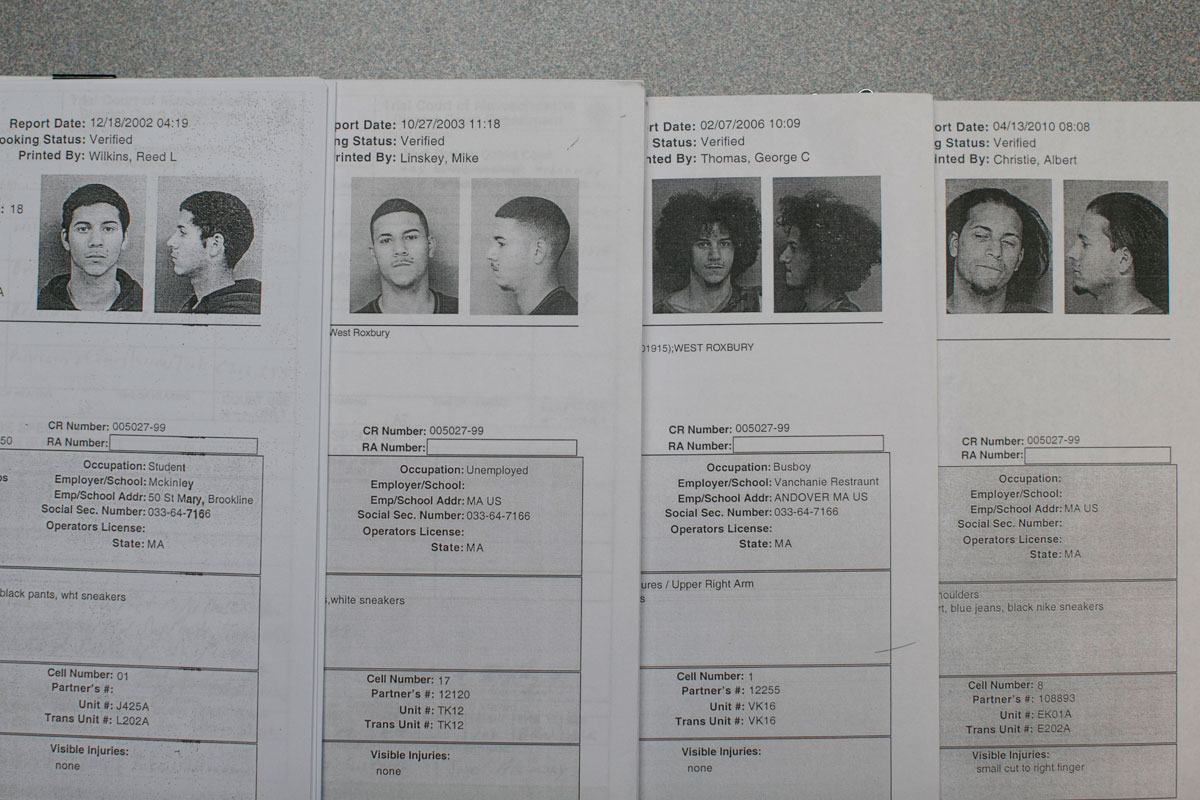 Booking photos show Alemany at 18, 19, 21, and 25.