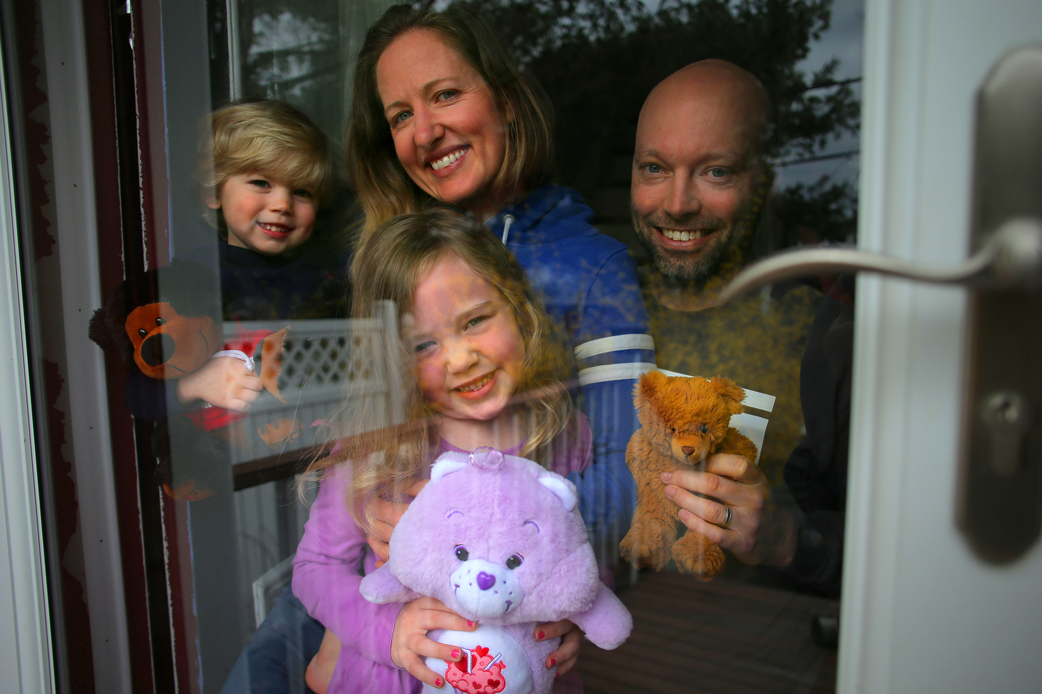 Grace McGregor, her husband Mark, and her children Clara and Abram