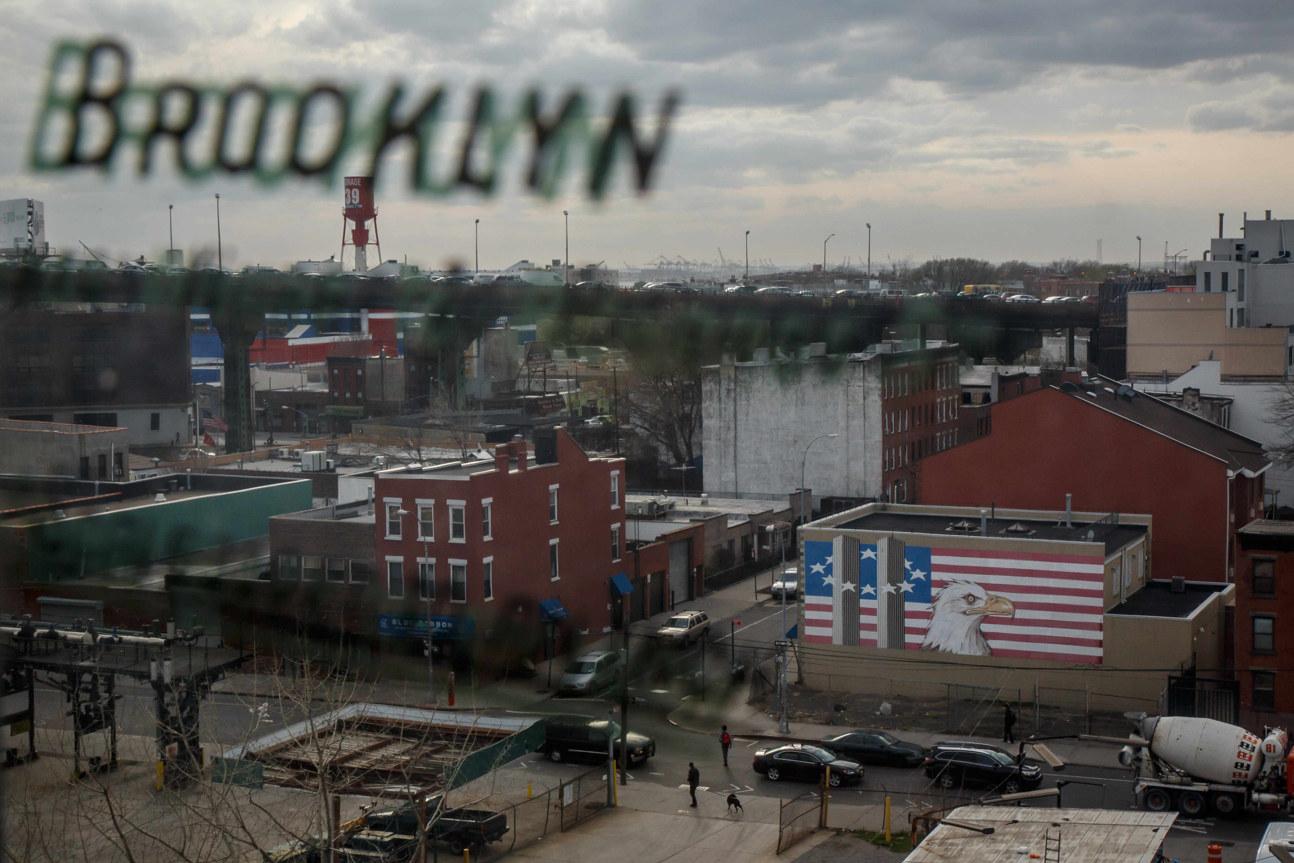 The Gowanus neighborhood near the campaign offices of Bernie Sanders.