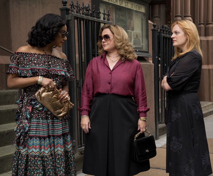 Tiffany Haddish, Melissa McCarthy, and Elisabeth Moss in “The Kitchen.”