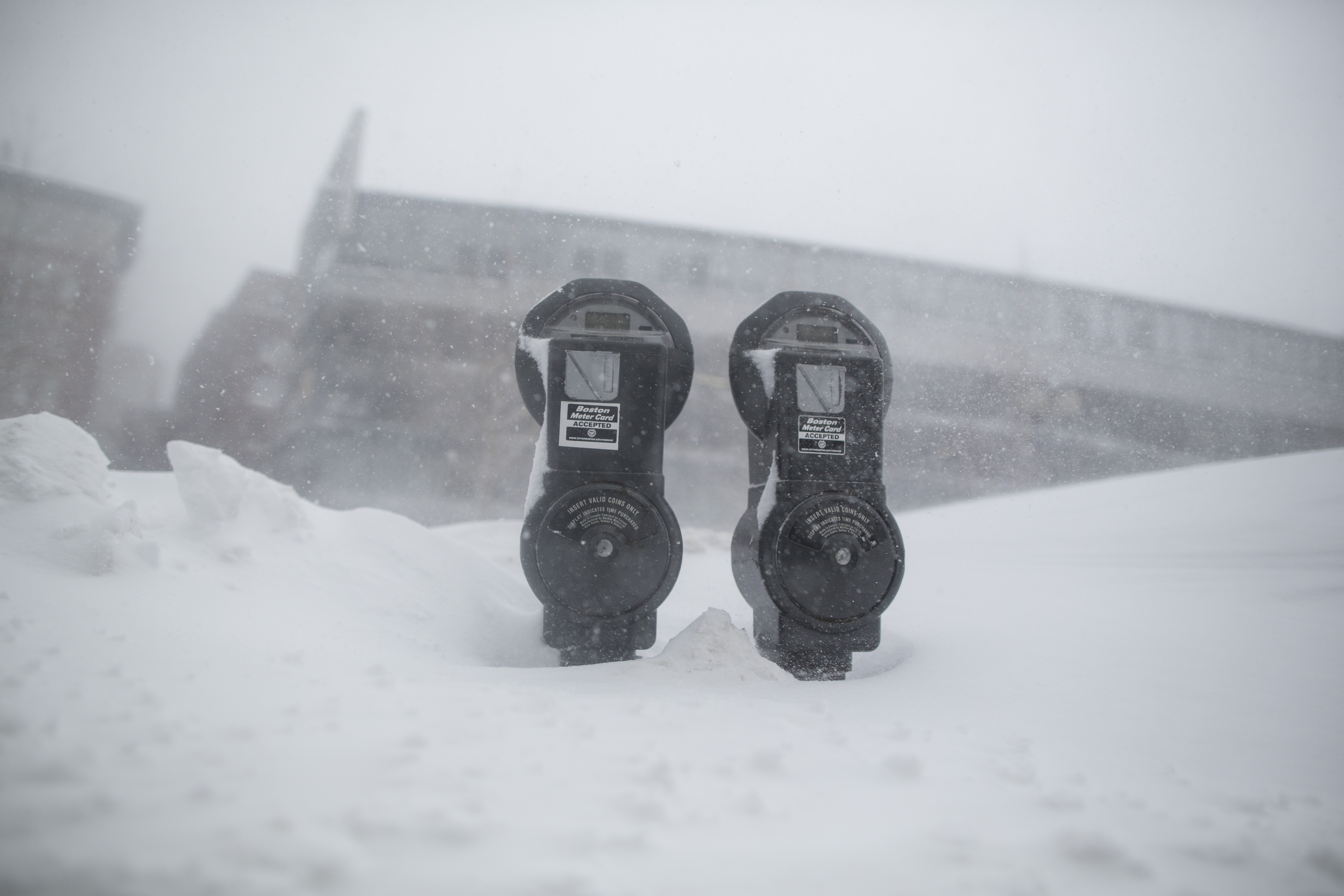 Parking meter revenues in February were down 45 percent.
