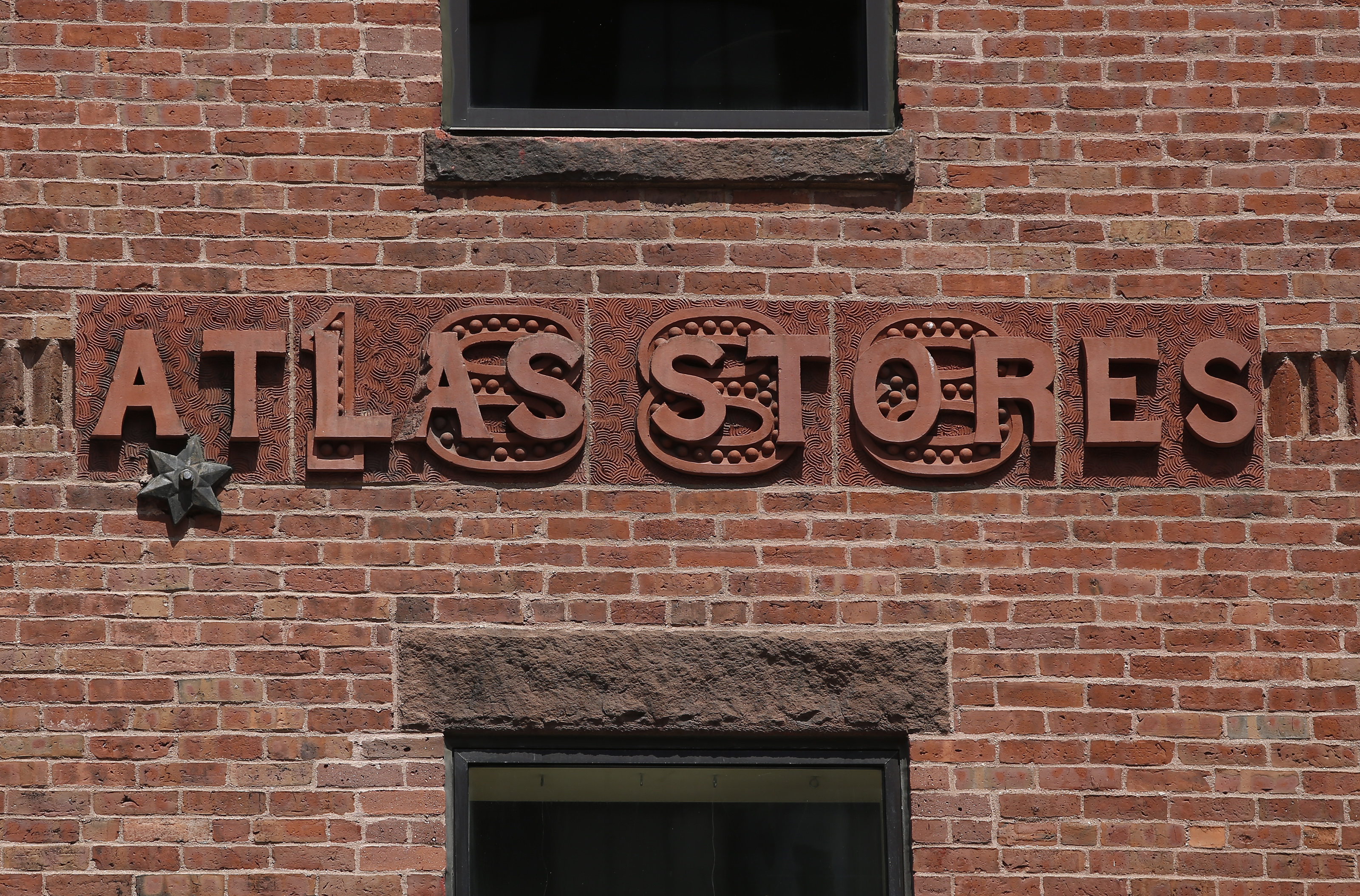 A sign in the Seaport.