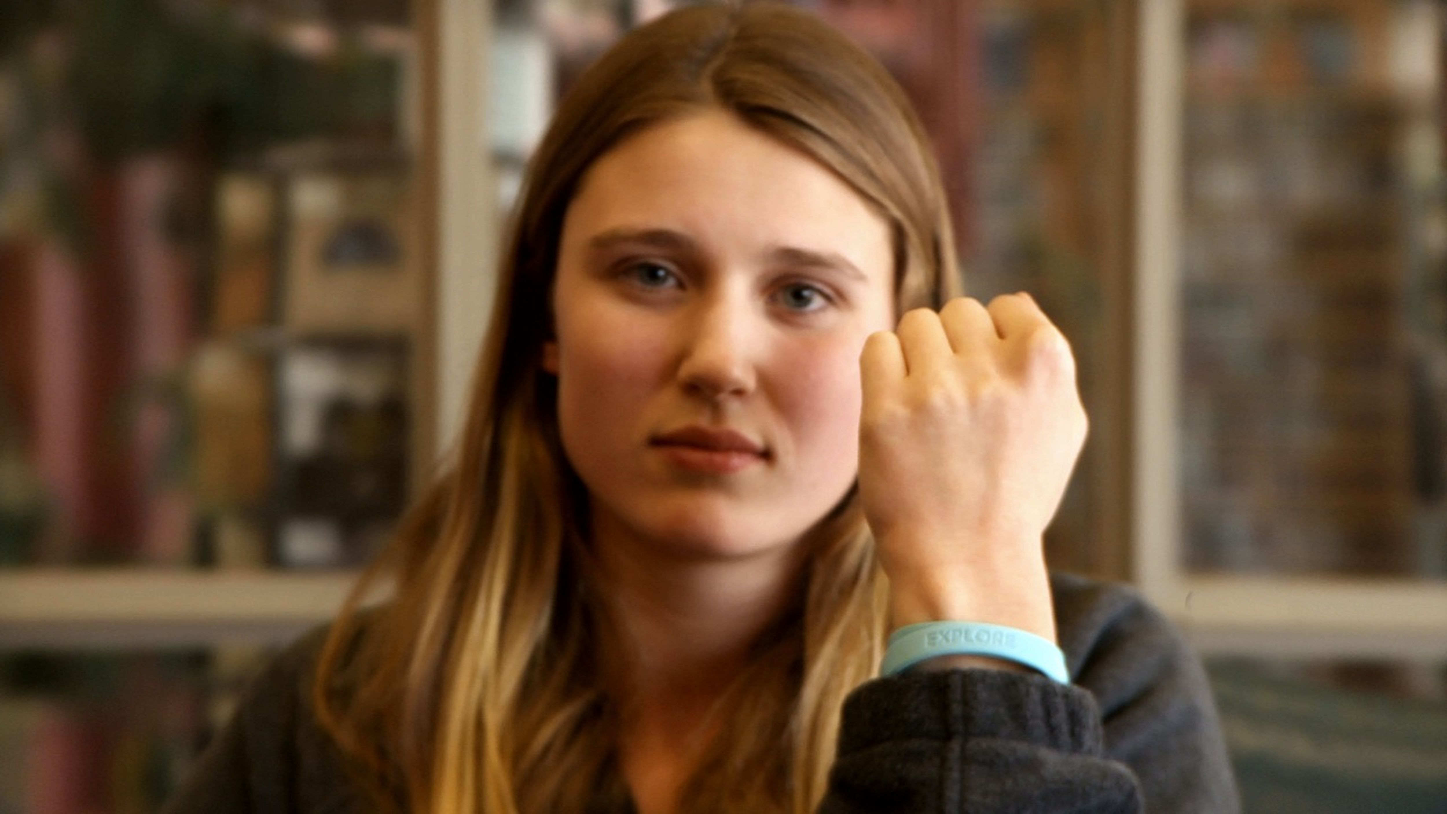 . . . as does Erika Lamere, a school graduuate and one of the founding members of TextLess Live More.
