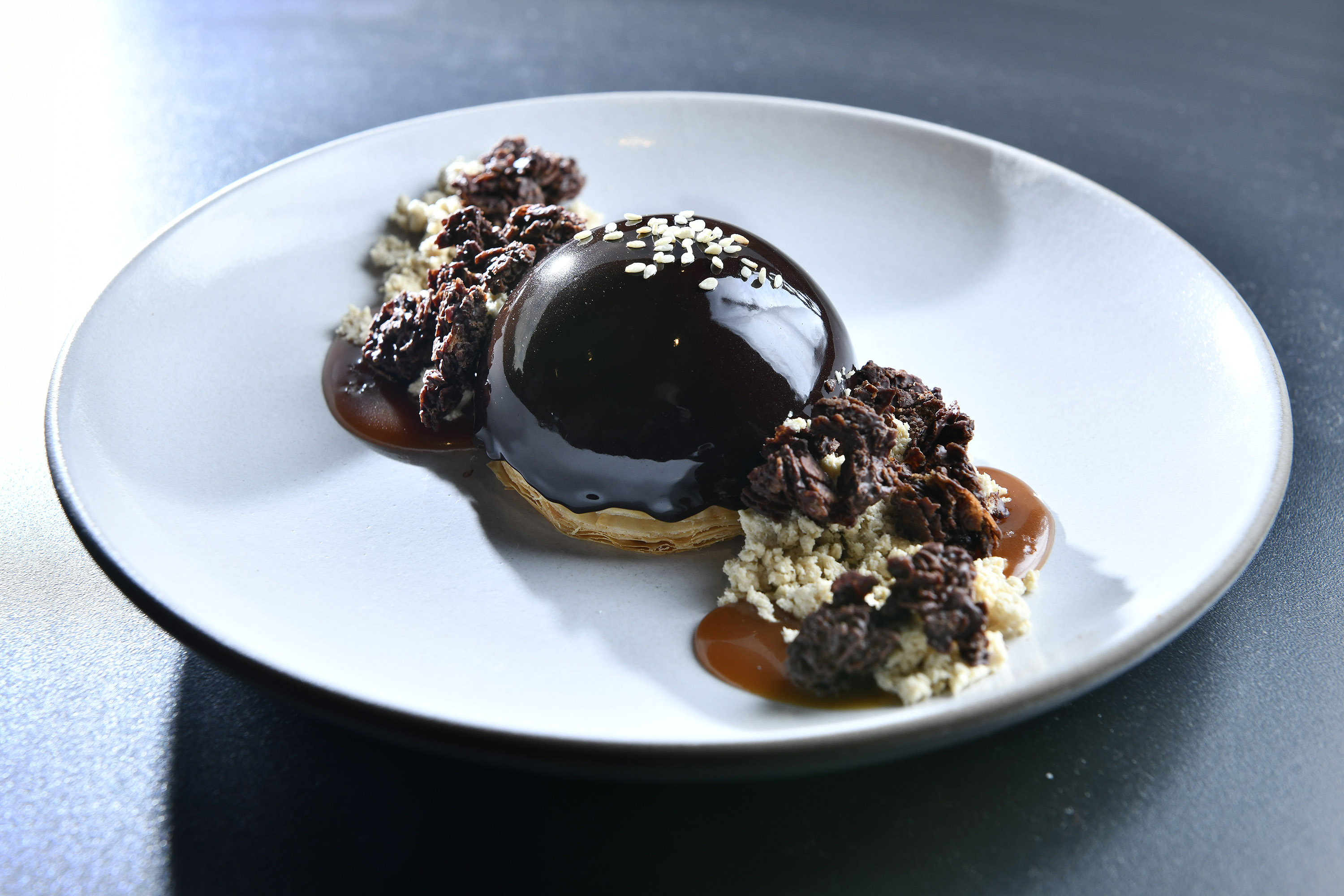 The chocolate semifreddo.