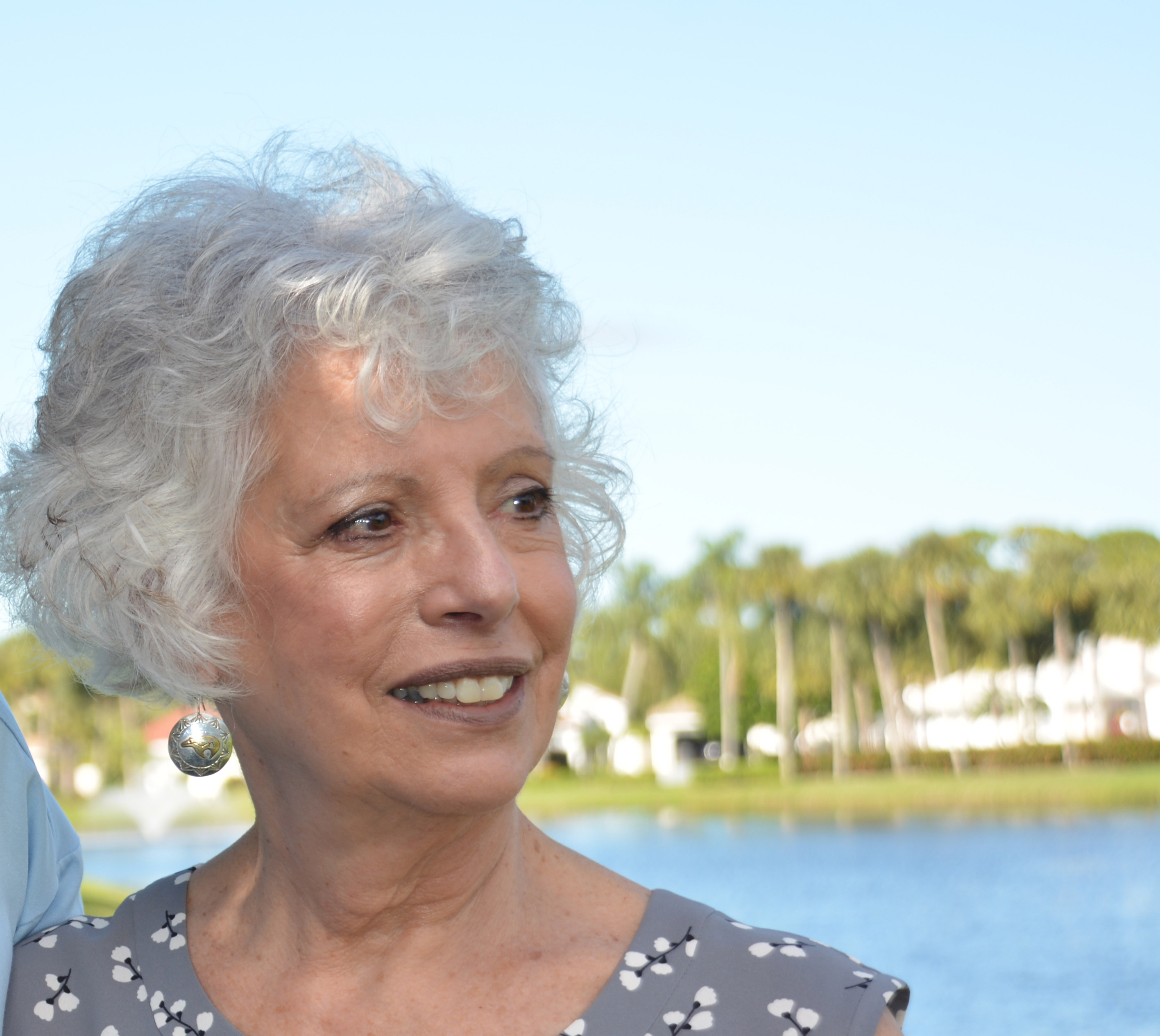 Arlene Albino left the airline world and became a lawyer. She recently visited the Wilburs in Florida.