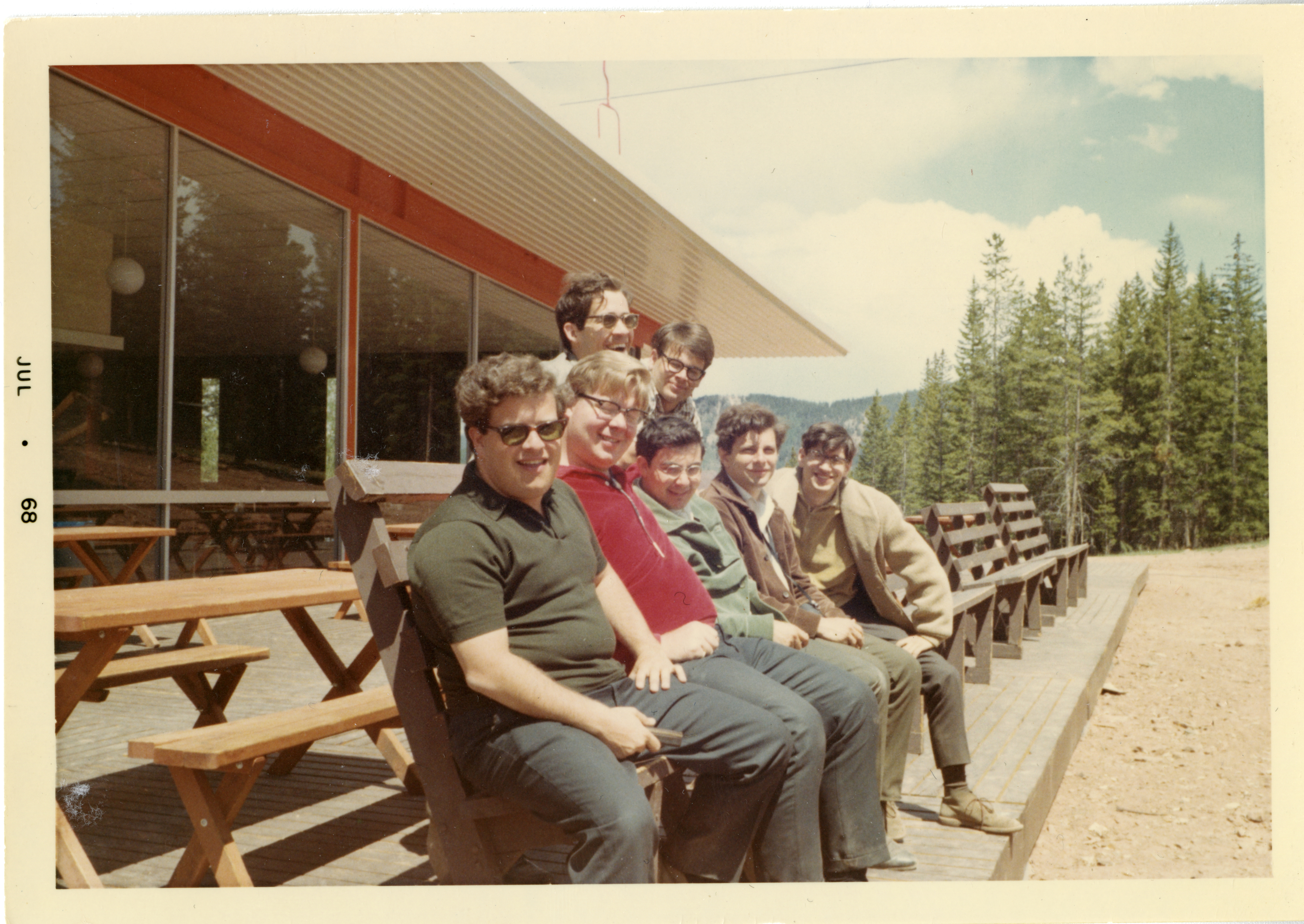 From left, James Levine and Lynn Harrell during a group trip in the summer of 1968.