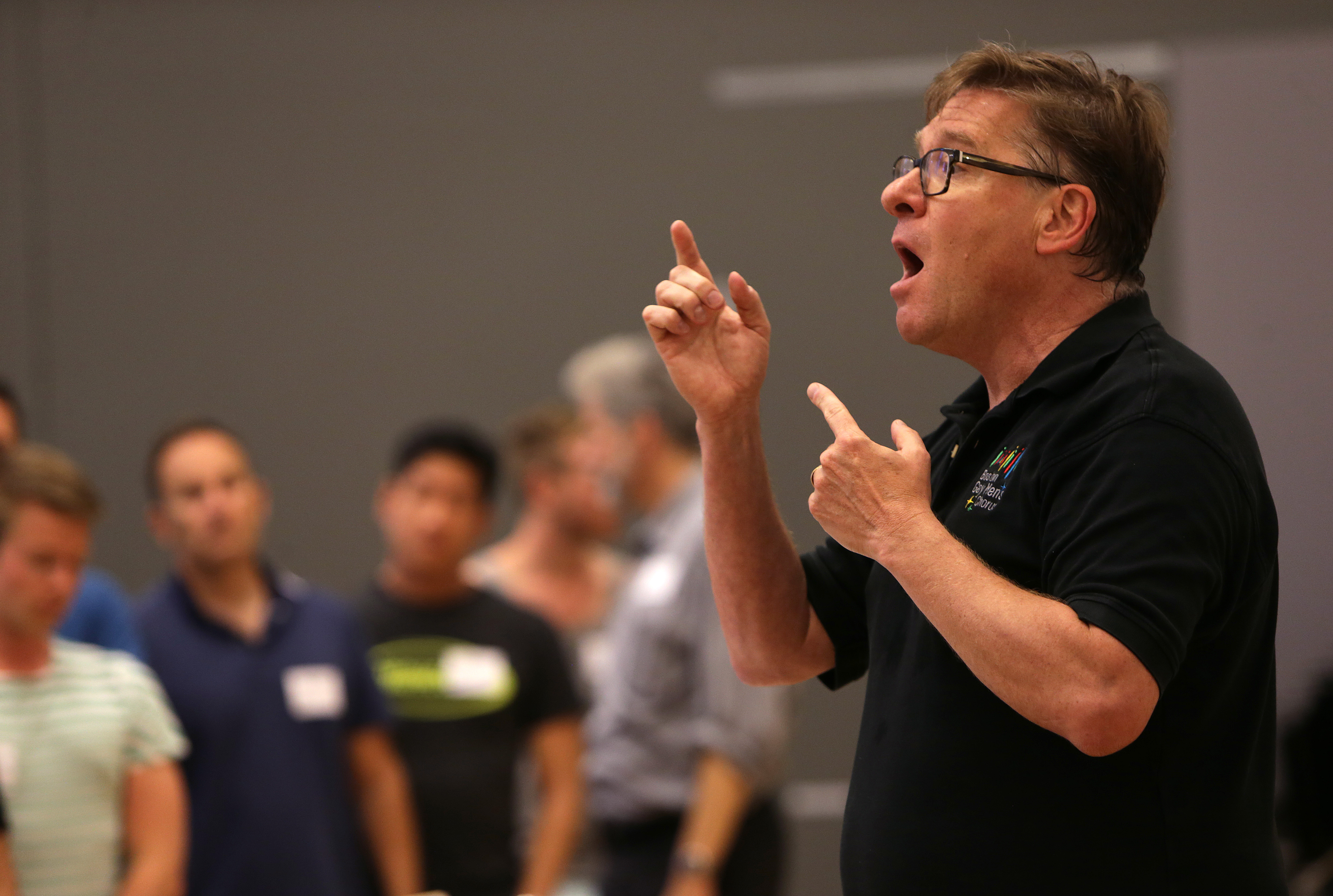 “The whole impetus for this tour was for us to learn something about the Middle East,” said Reuben Reynolds, the chorus’s longtime music director (pictured).