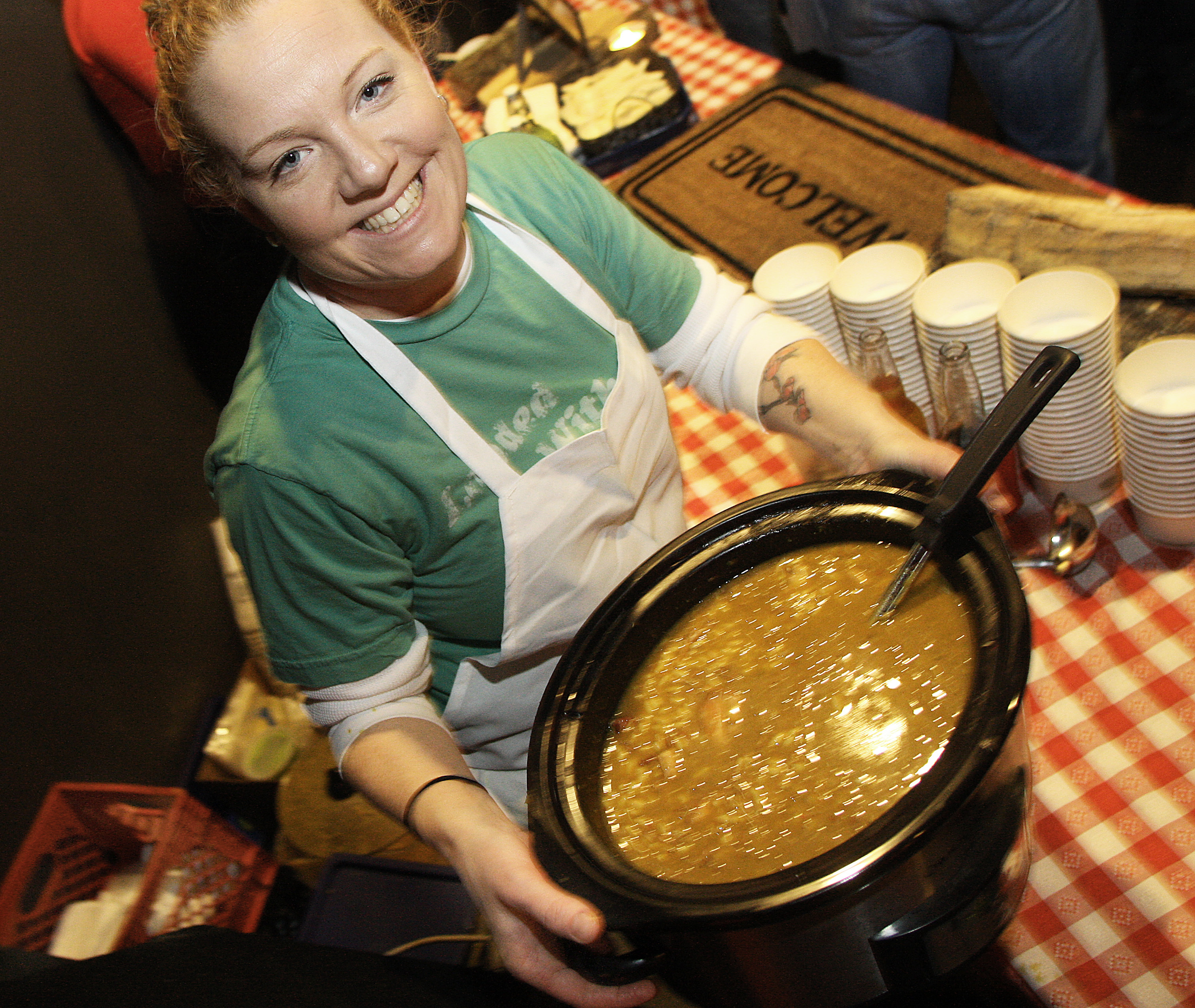 1-28-2012 Boston, Mass. 250 guests attended the First Annual Fenway Chili Cookoff 2012 held at Church Restaurant . Tiffani Faison of Sweet Cheeks Restaurant. Globe photo by Bill Brett 15topchef