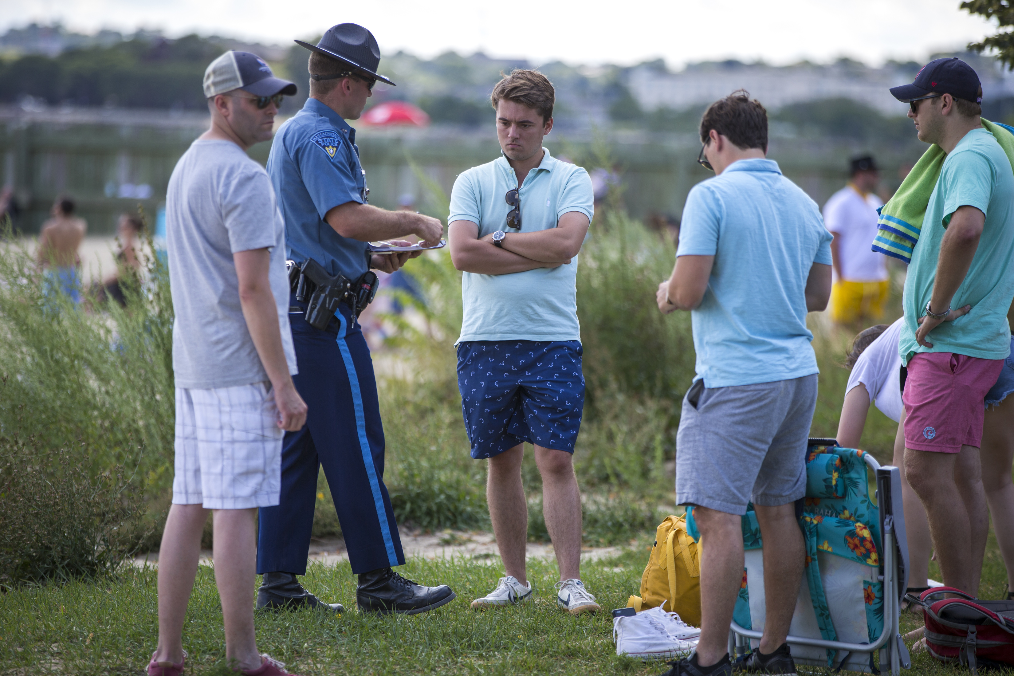 Prompted by complaints, State Police have cracked down on drinking at M Street Beach in South Boston.