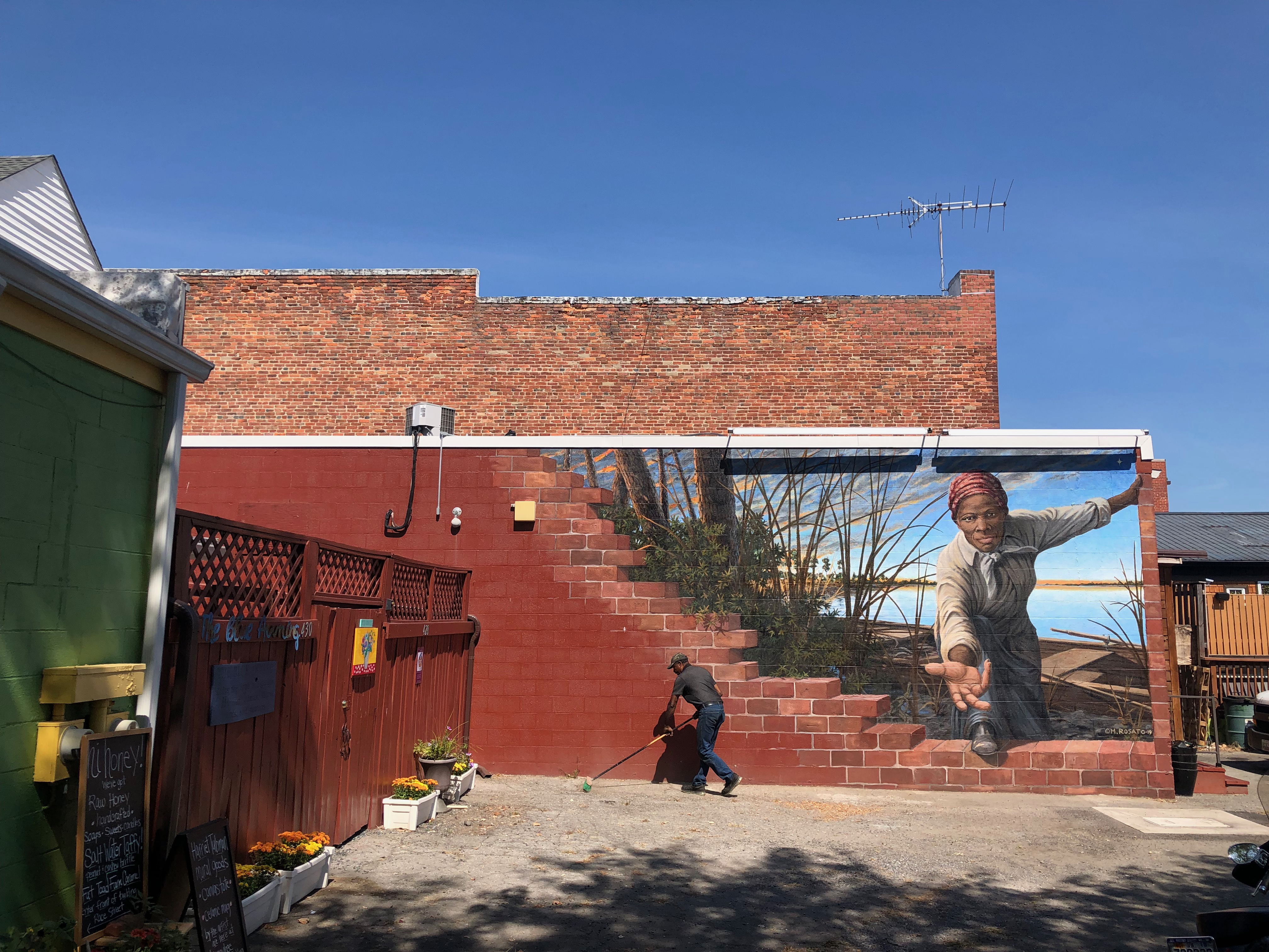 A mural of Tubman in Cambridge, Md.