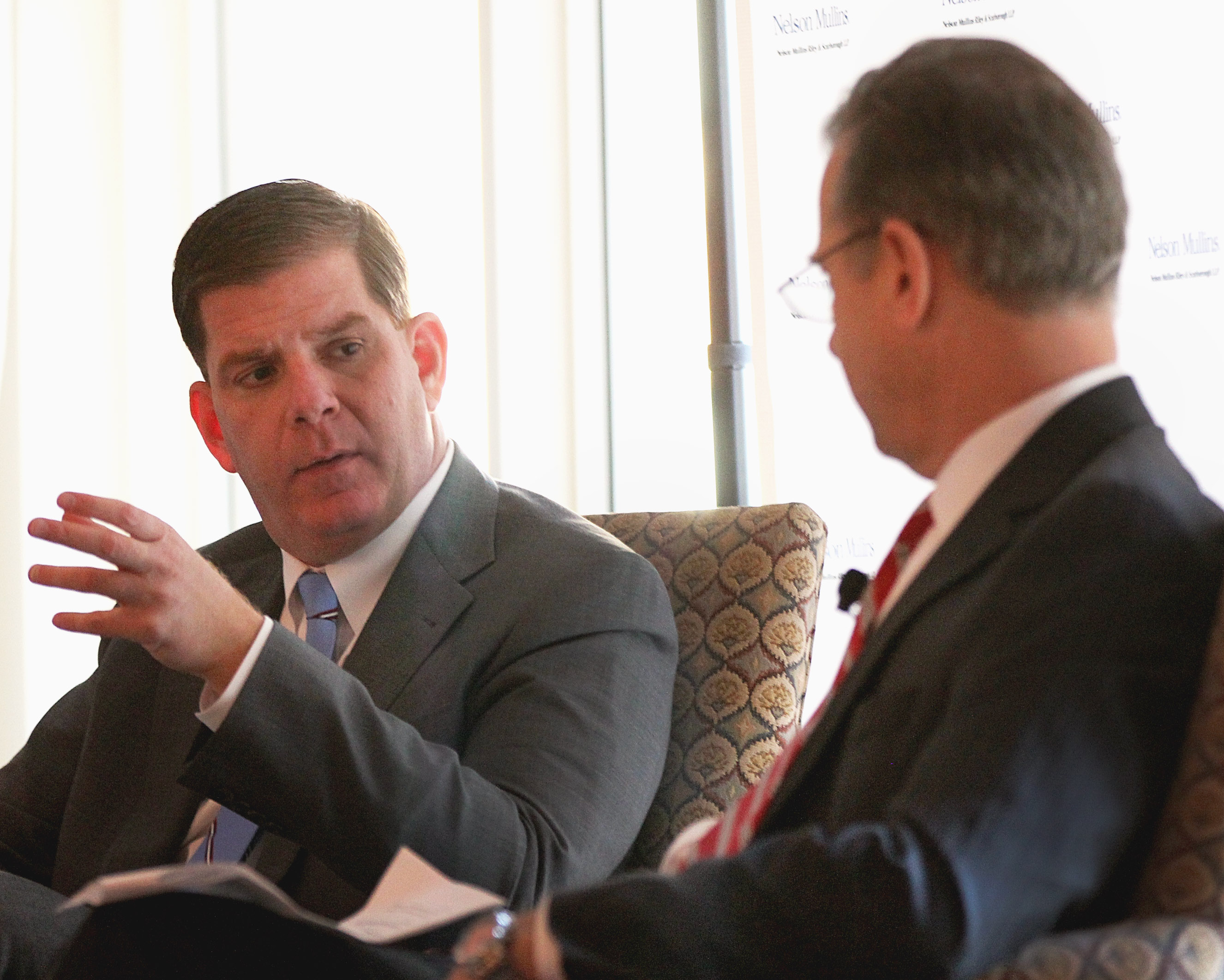 Mayor-elect Martin J. Walsh responded to questions during a gathering of executives in Boston on Thursday.