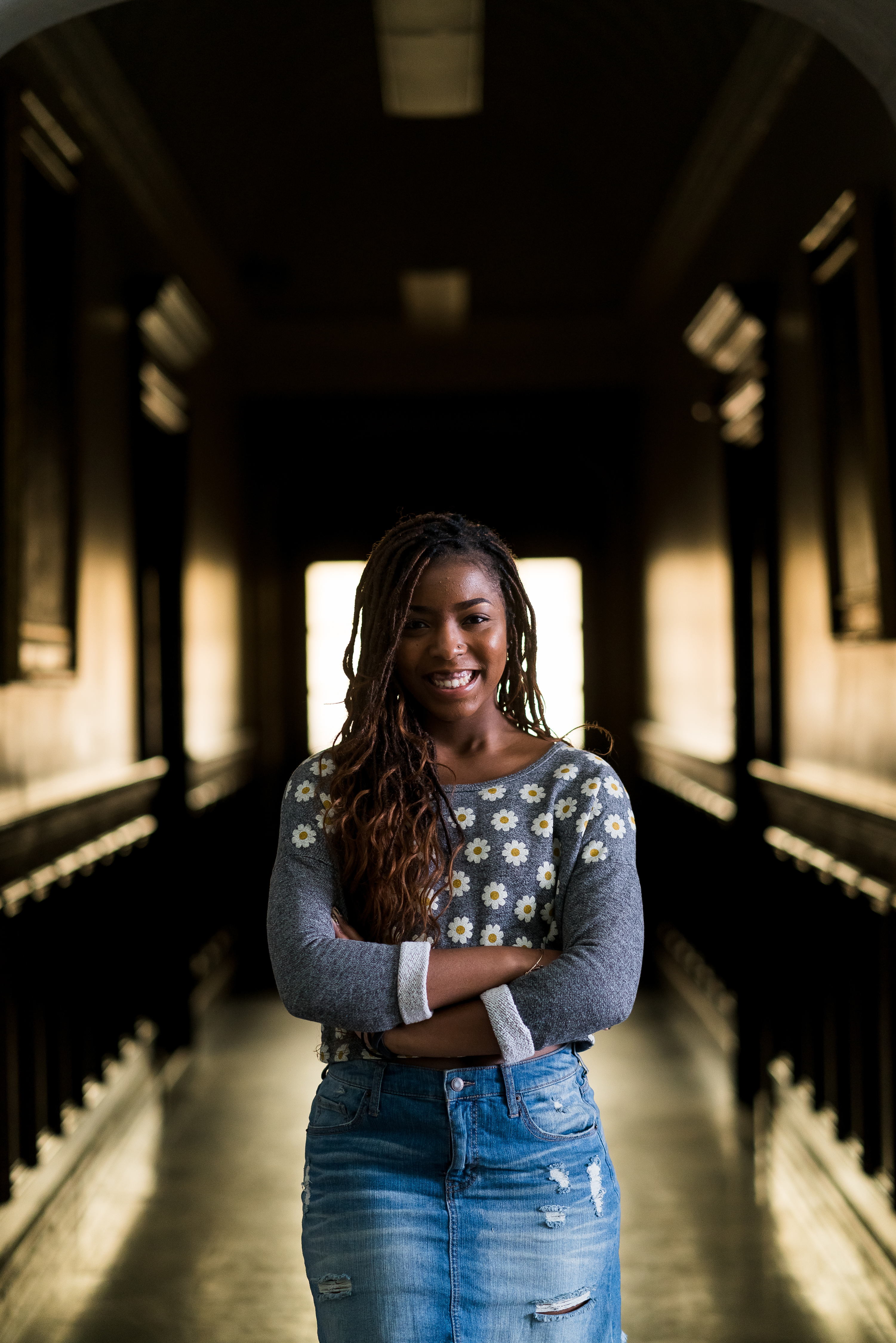 Praise Hall received a scholarship to Bowdoin College through the Questbridge National College Match program.