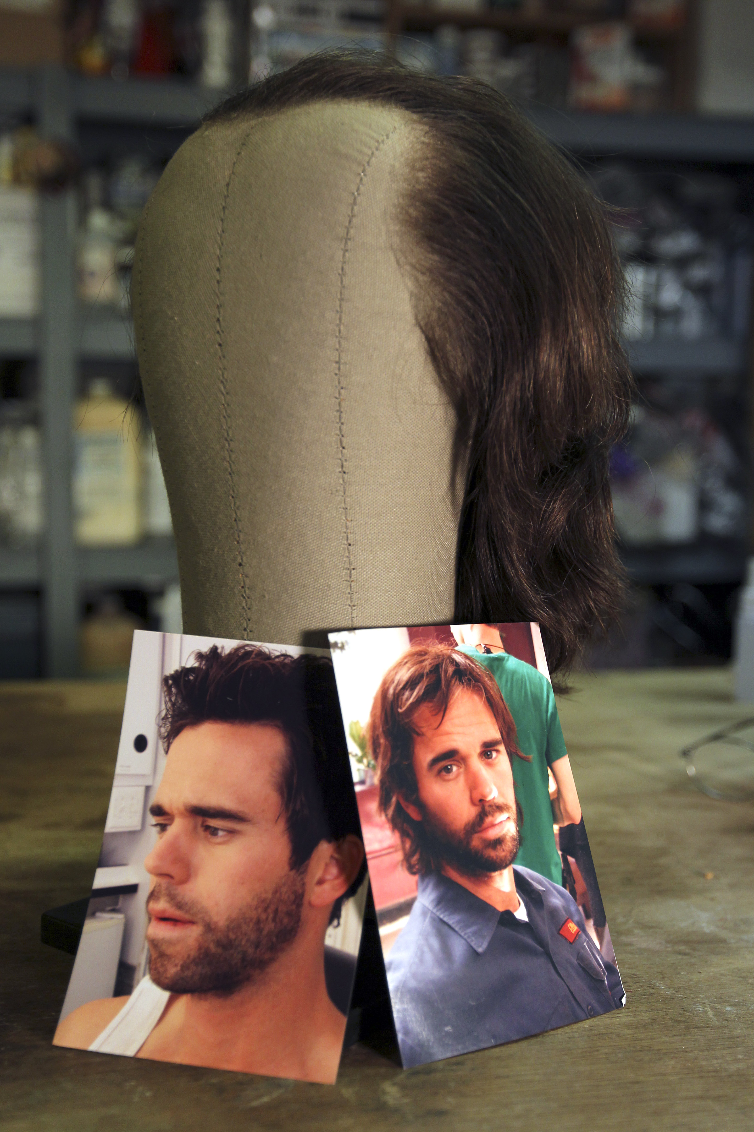The wig for actor David Walton in “The Makeover” made by makeup artist and wig maker Joe Rossi.