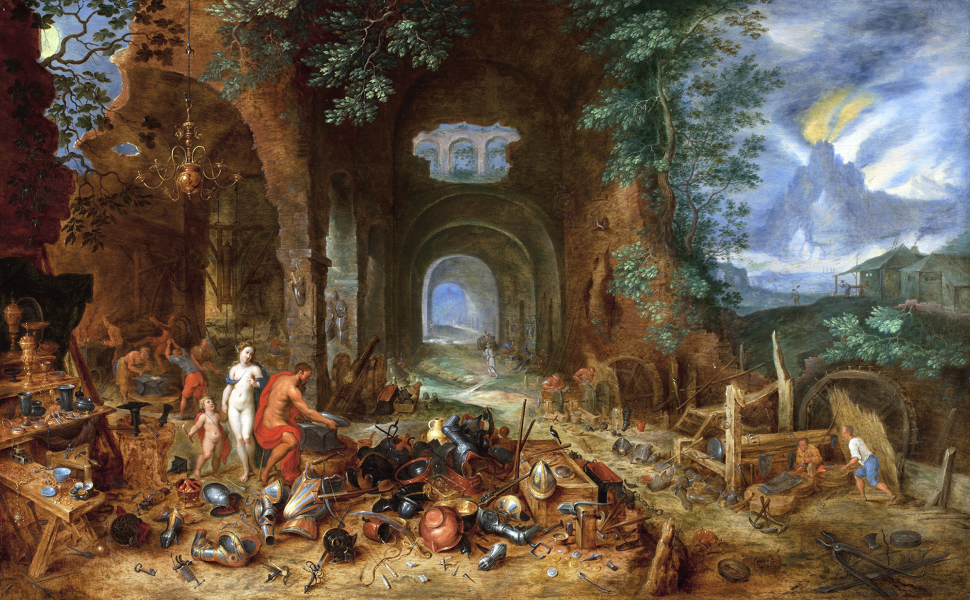 “Venus at the Forge of Vulcan,” from Jan Brueghel the Elder, 1606-23.