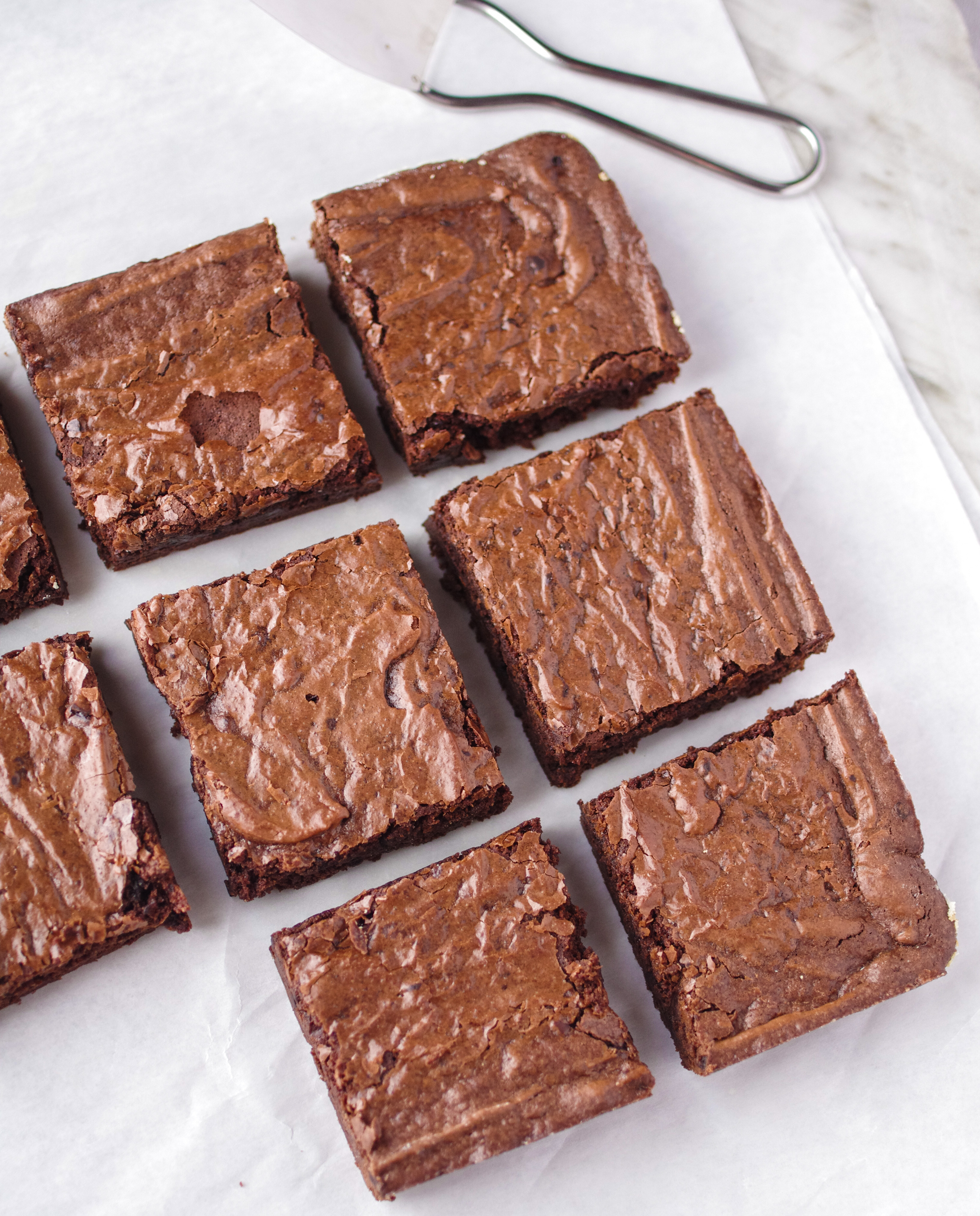 Brown-butter saffron spice brownies