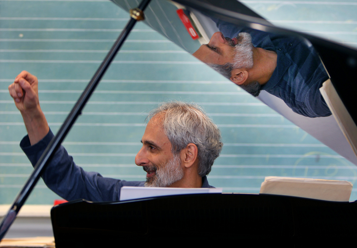 A recent rehearsal for the Makanda Project included pianist John Kordalewski.