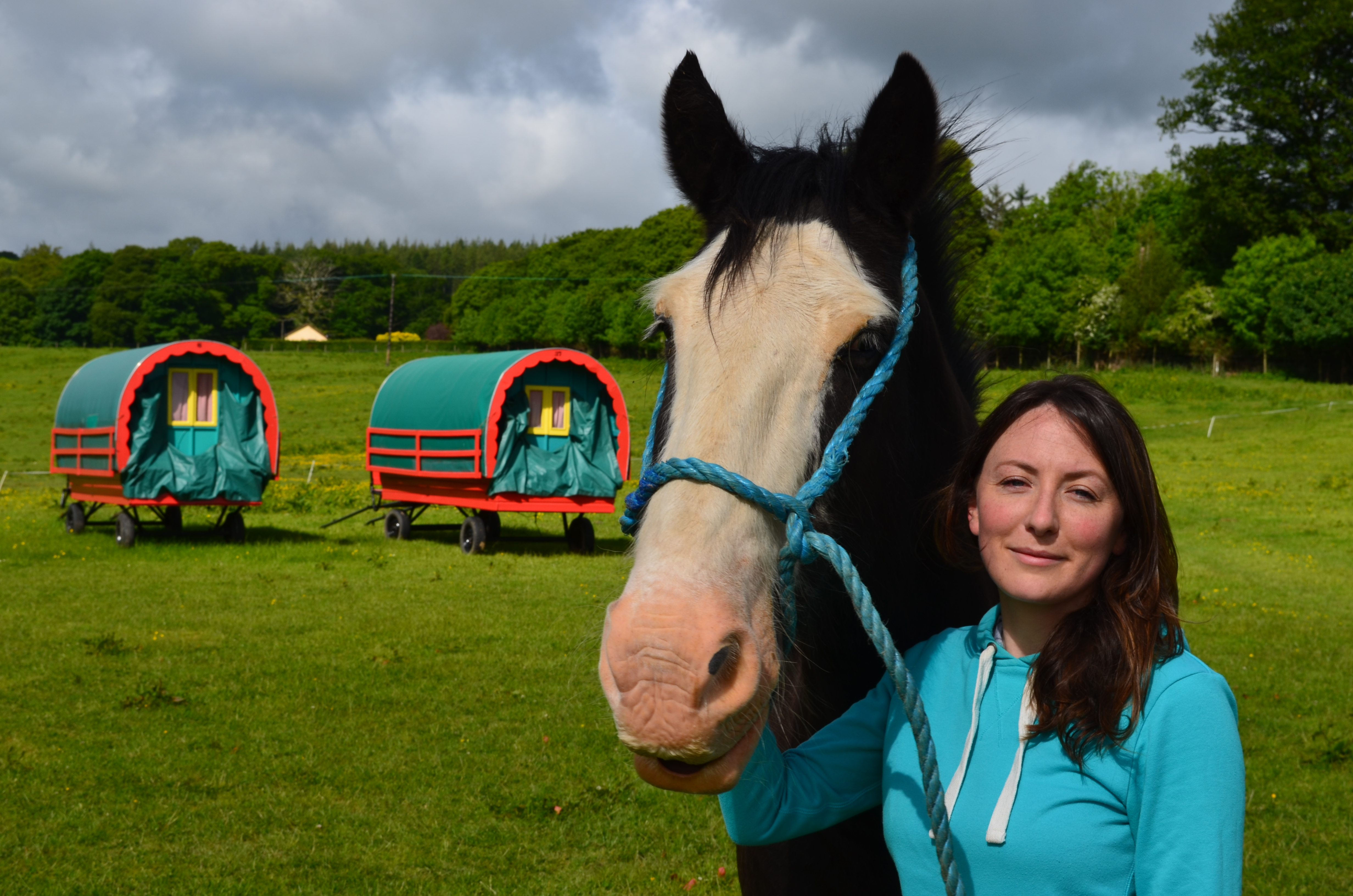 Owner Naesa Clissman with Henry on her family's farm.