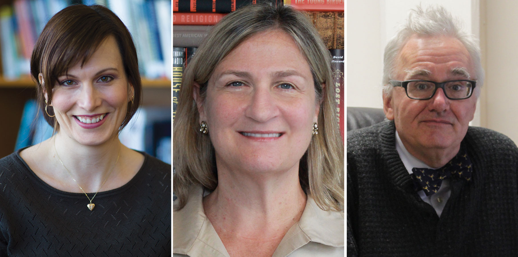 From left, Yolanda Scott of Charlesbridge Publishing, Betsy Groban of Houghton Mifflin Harcourt Books for Young Readers, and Robert Sutton of Horn Book.
