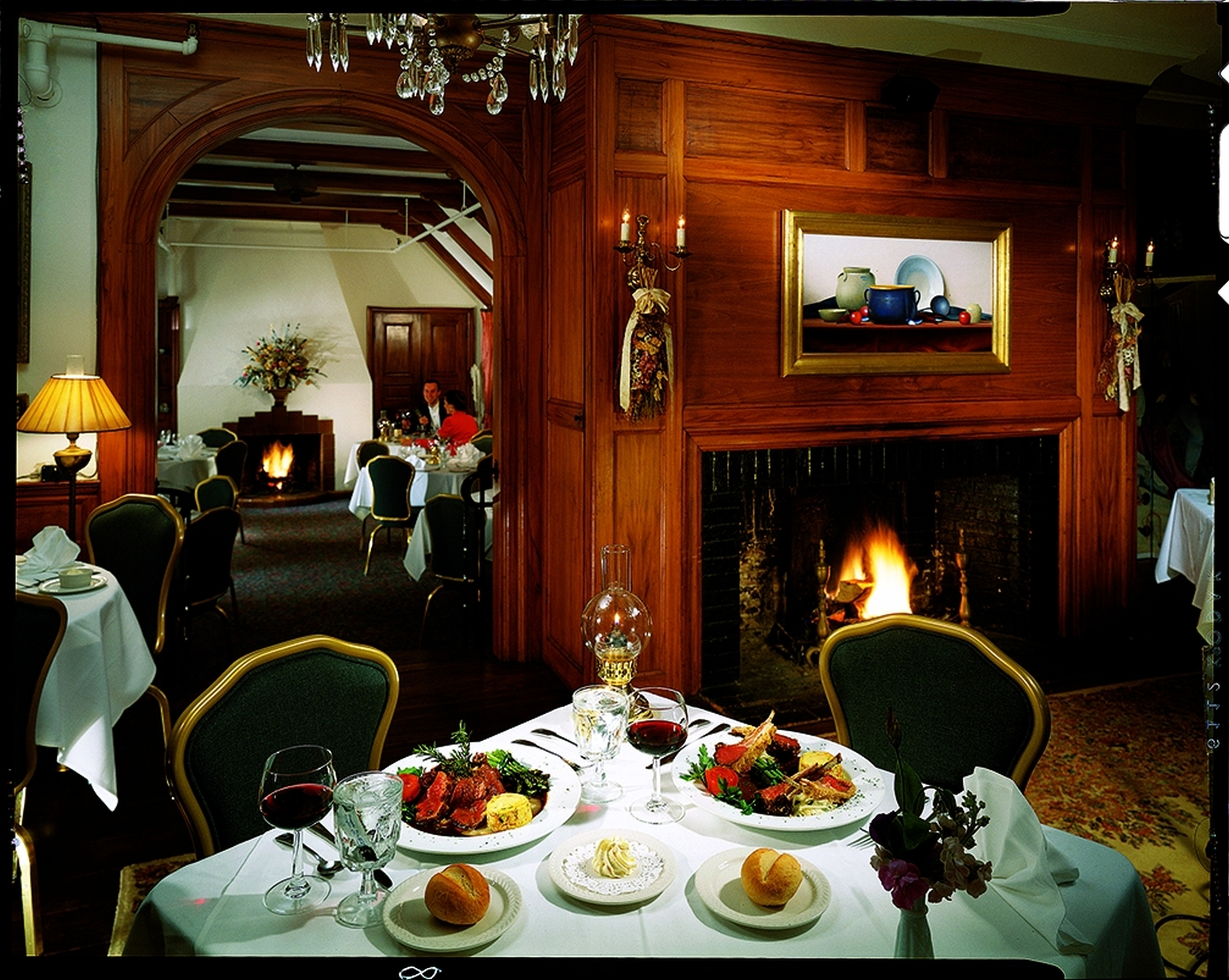 Dining room at the Captain Linnell House in Orleans