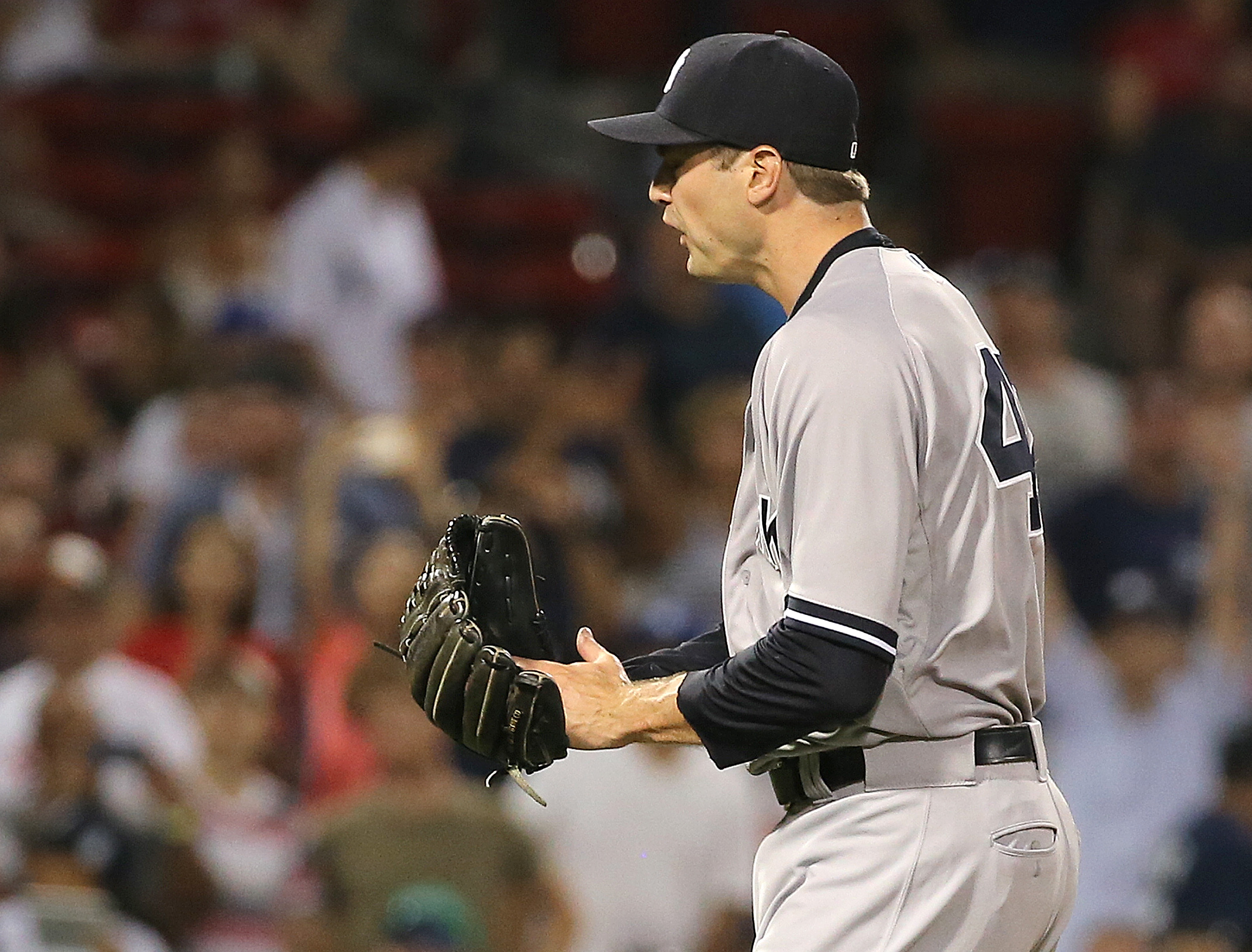 Andrew Miller had 36 saves for the Yankees last season.