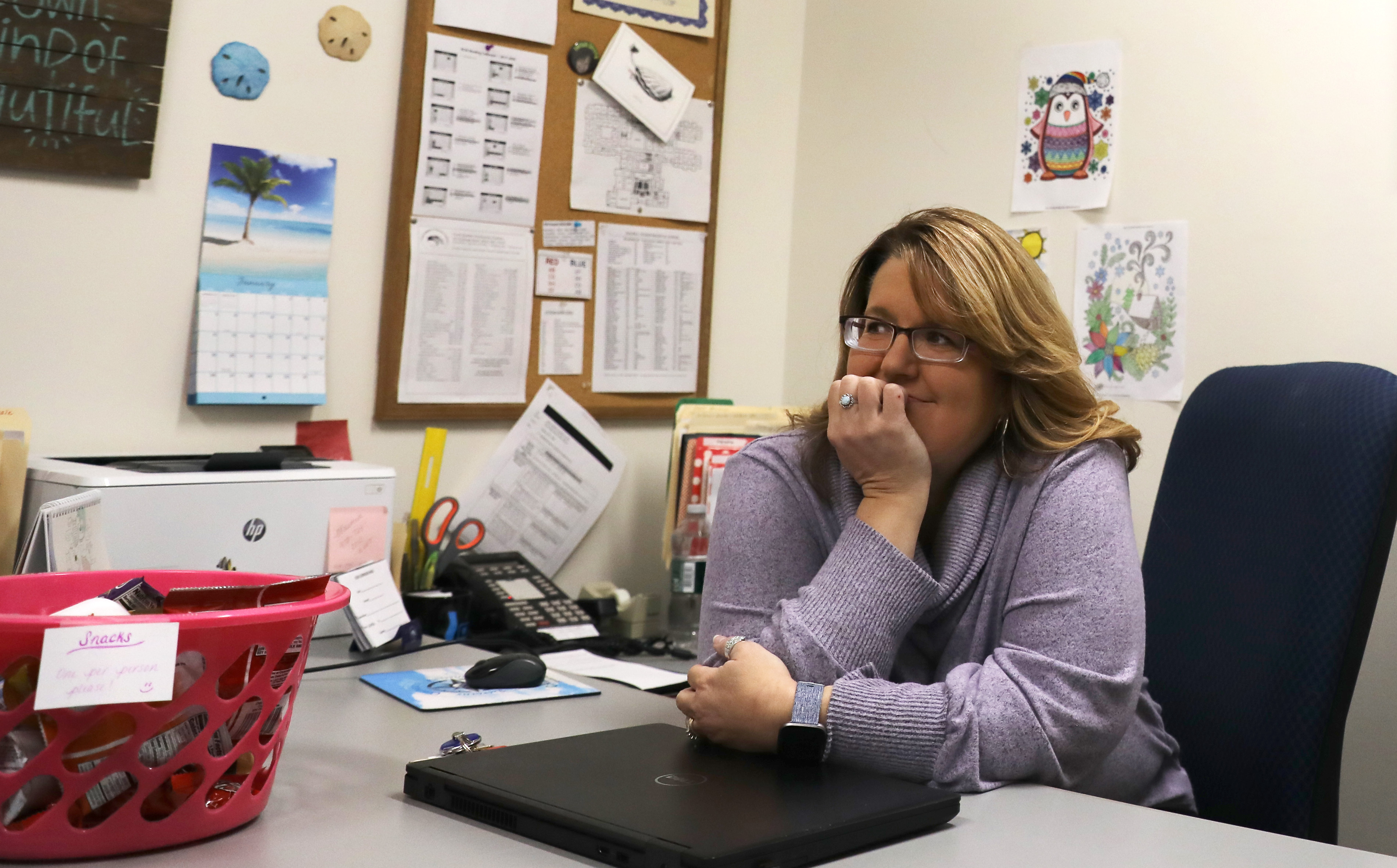 Christina Cutting, with Heywood Healthcare, is the school-based community health worker at Ralph C. Mahar Regional High School.