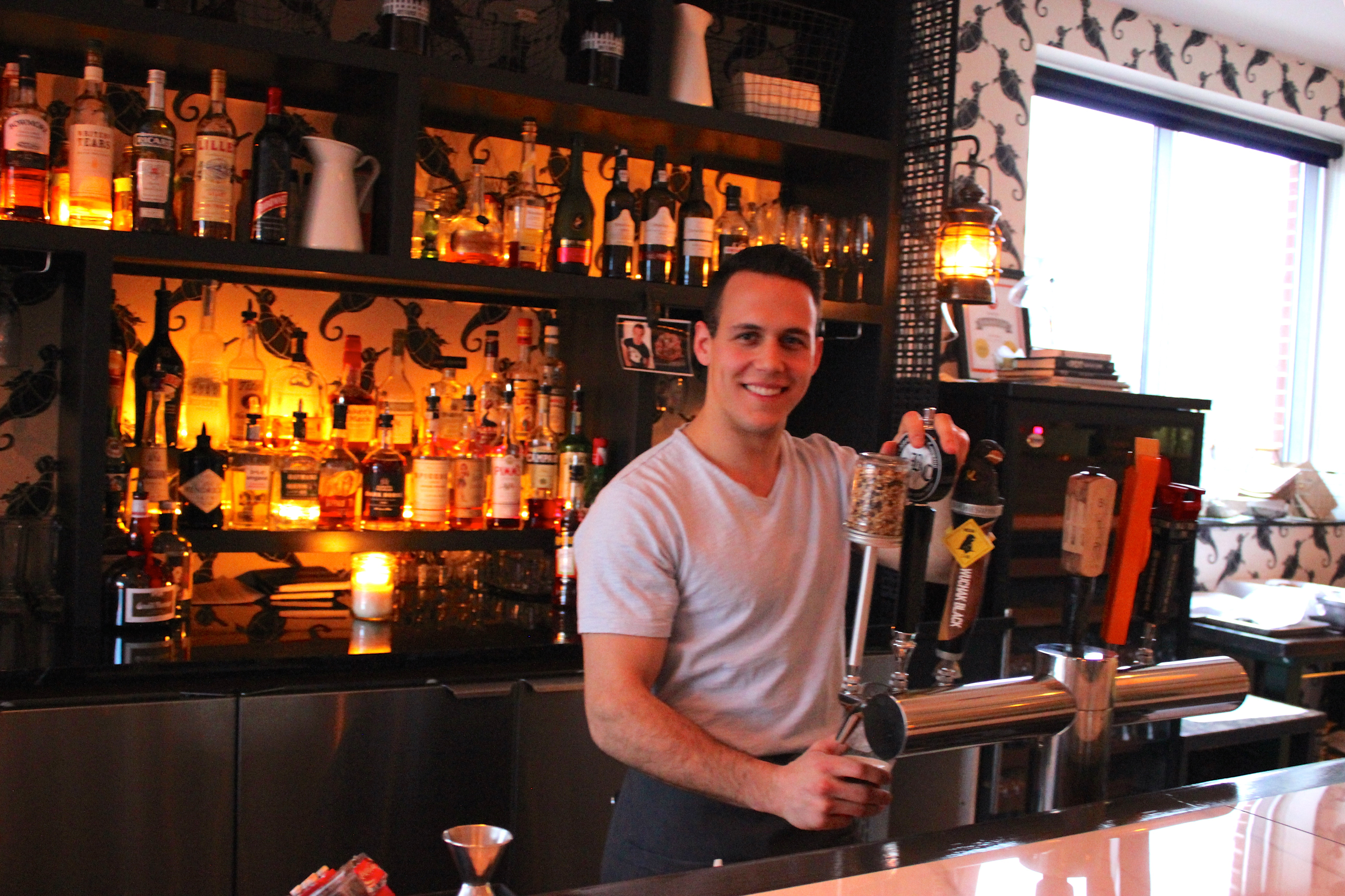 Bartender Alex Serafini at Supply and Demand.