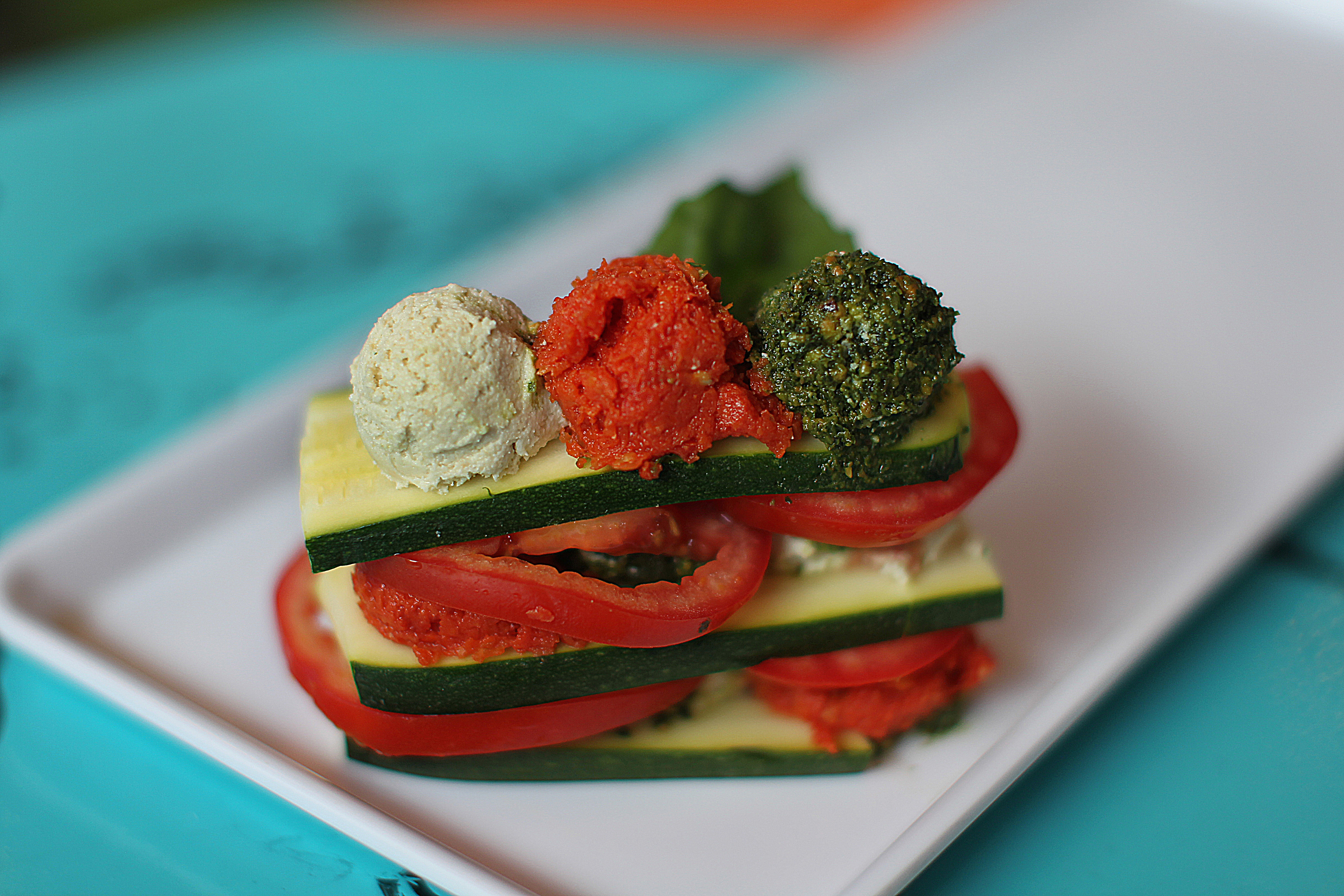 Raw vegetable lasagna at Stacy’s Juicebar.