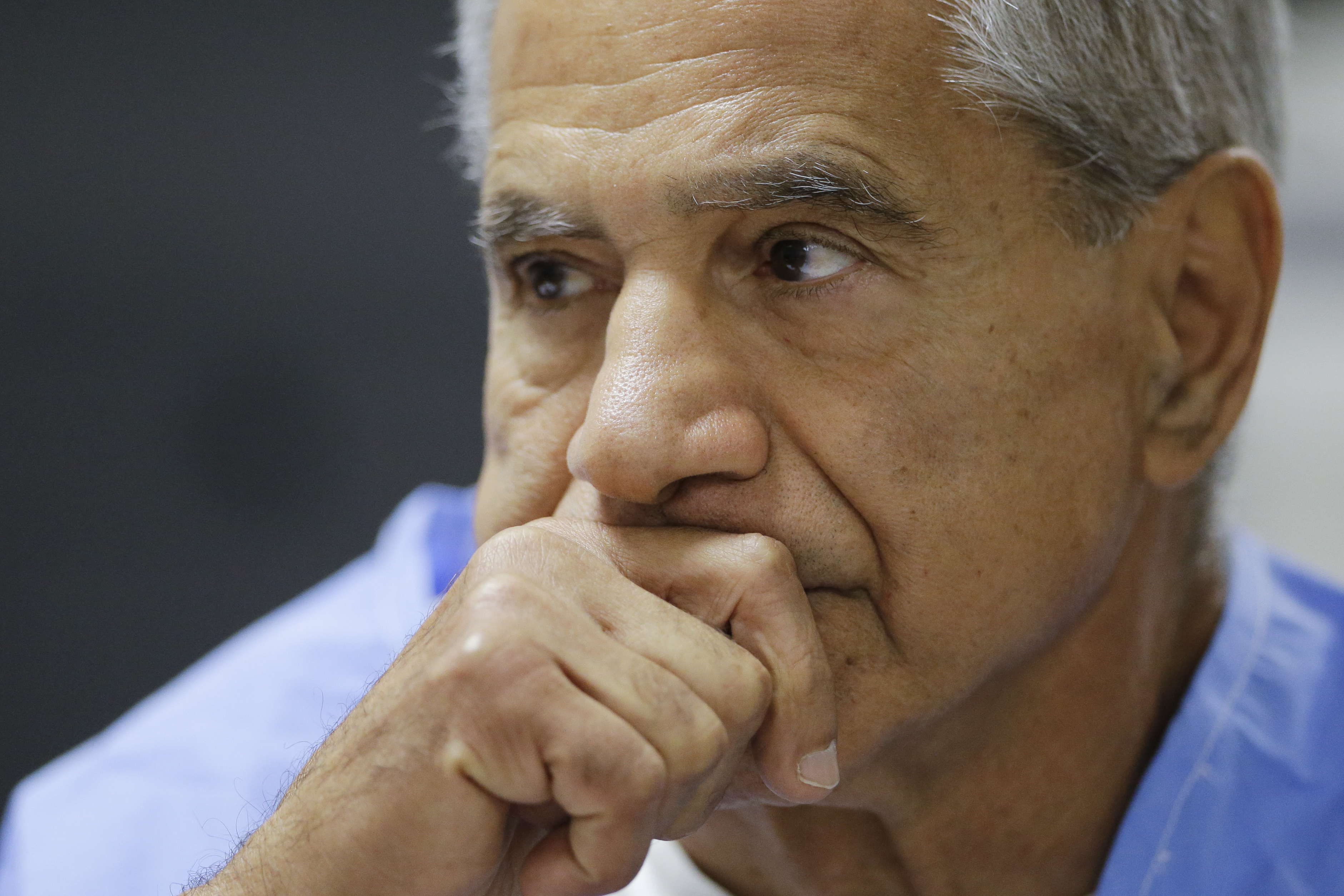 Sirhan Sirhan at a parole hearing in February 2016 in San Diego.