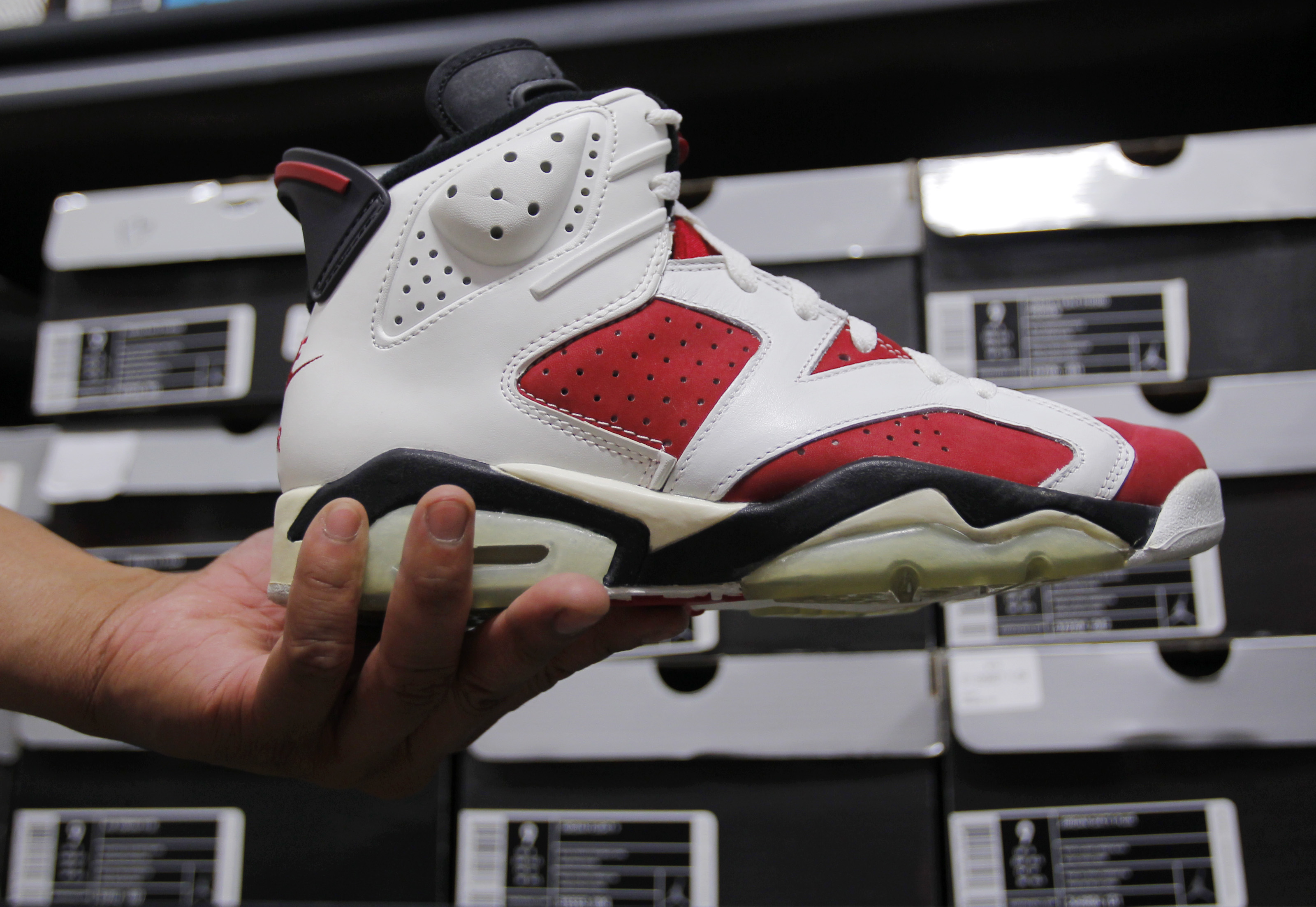 A pair of 1991 Air Jordans in Kosow’s collection.