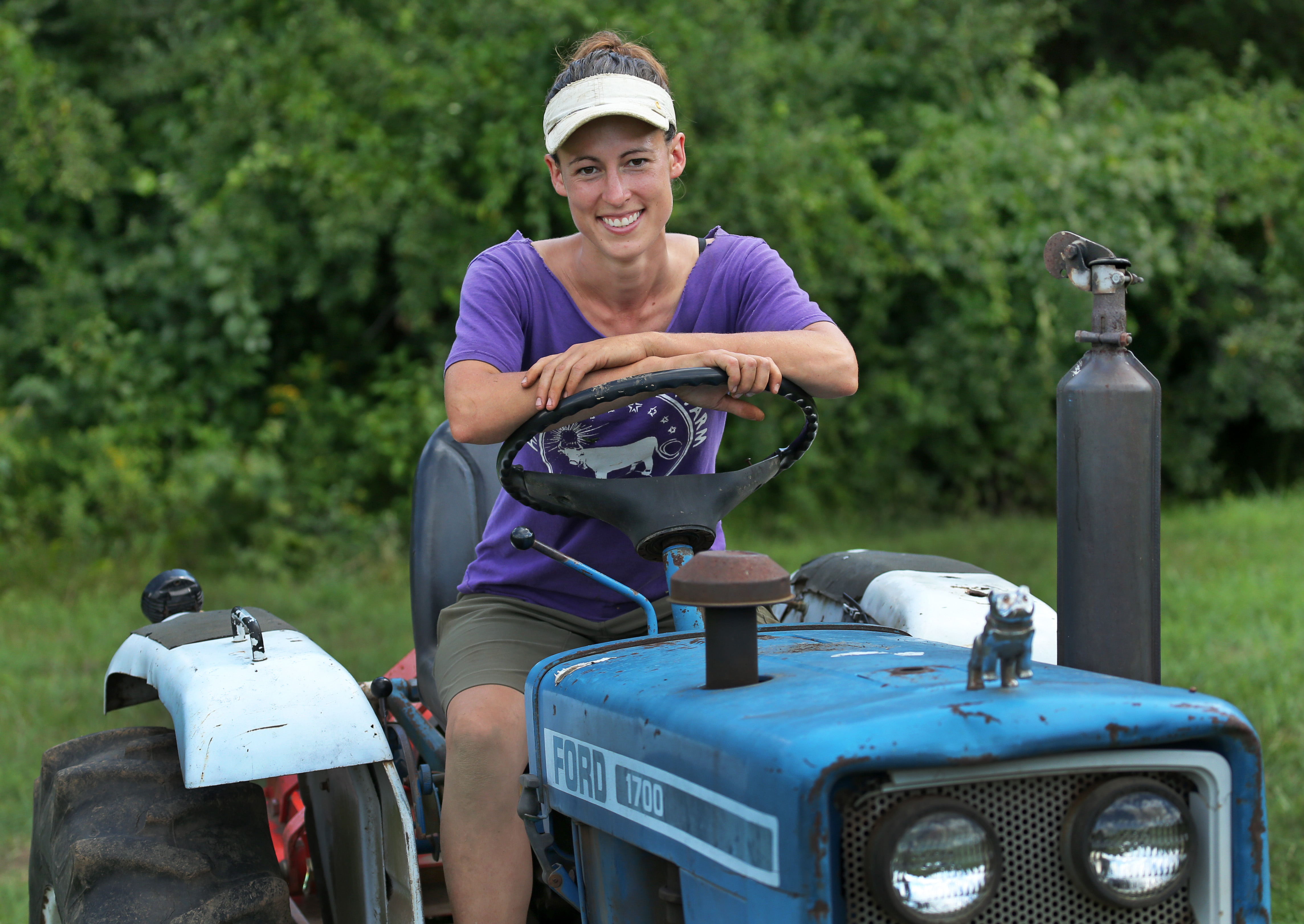 Brittany Sidway Overshiner of Medway Community Farms.