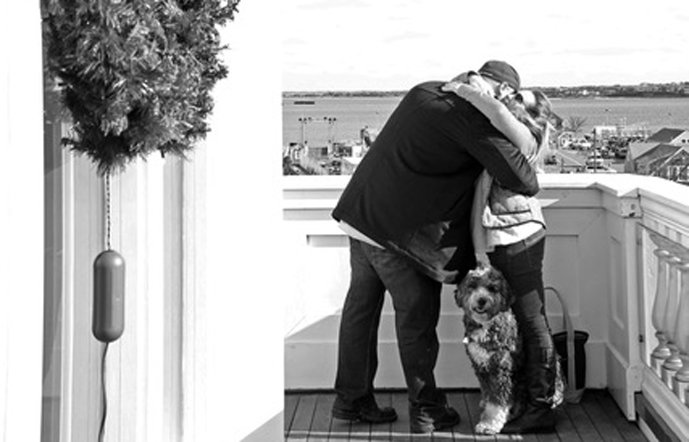 Materia proposed while the couple was visiting a museum in Nantucket.