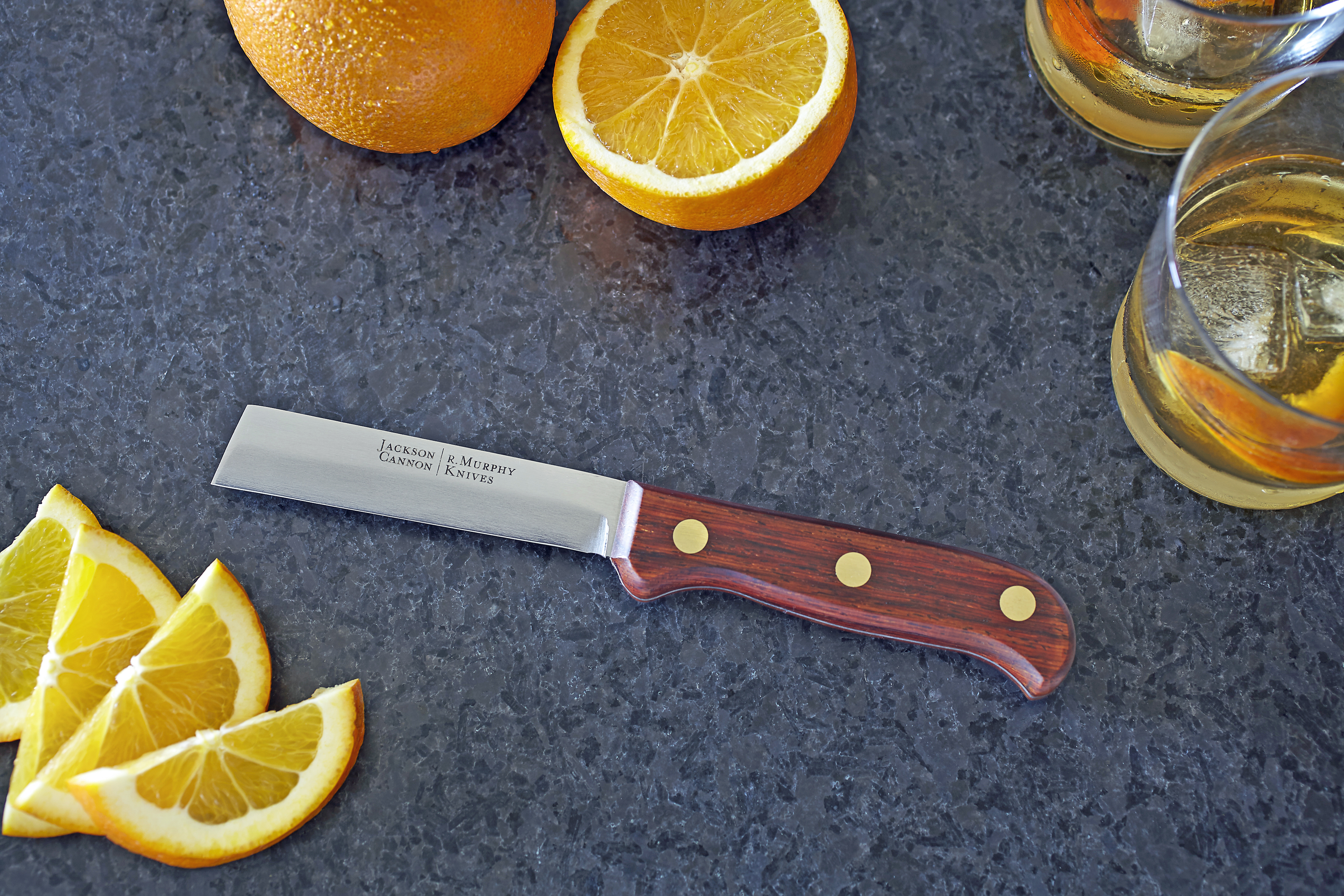 The uber-mixologist on your gift list will appreciate a multipurpose bar knife from R. Murphy Knives.