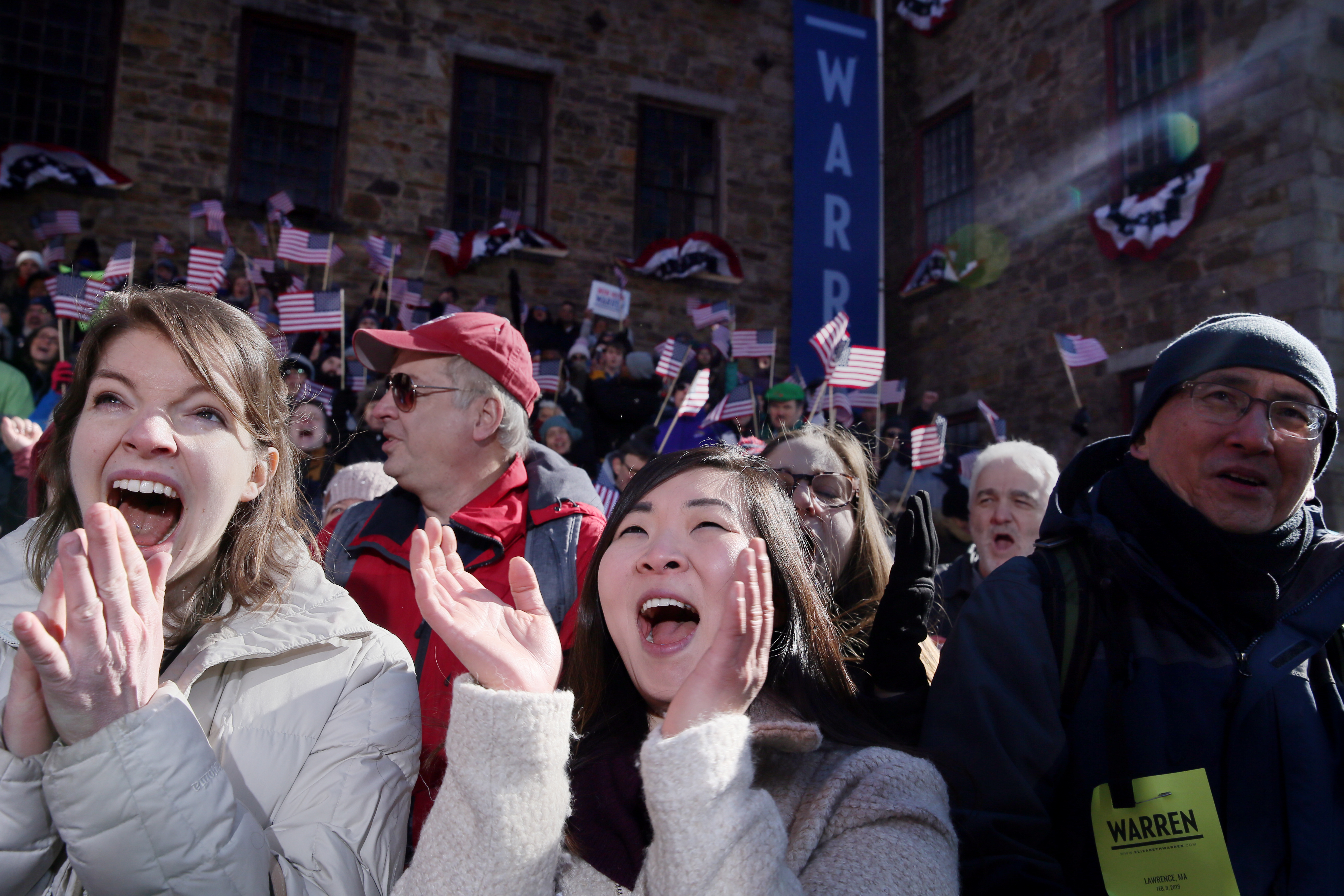 Leah Rapperport and Janet Cho attended Warren’s kick-off.