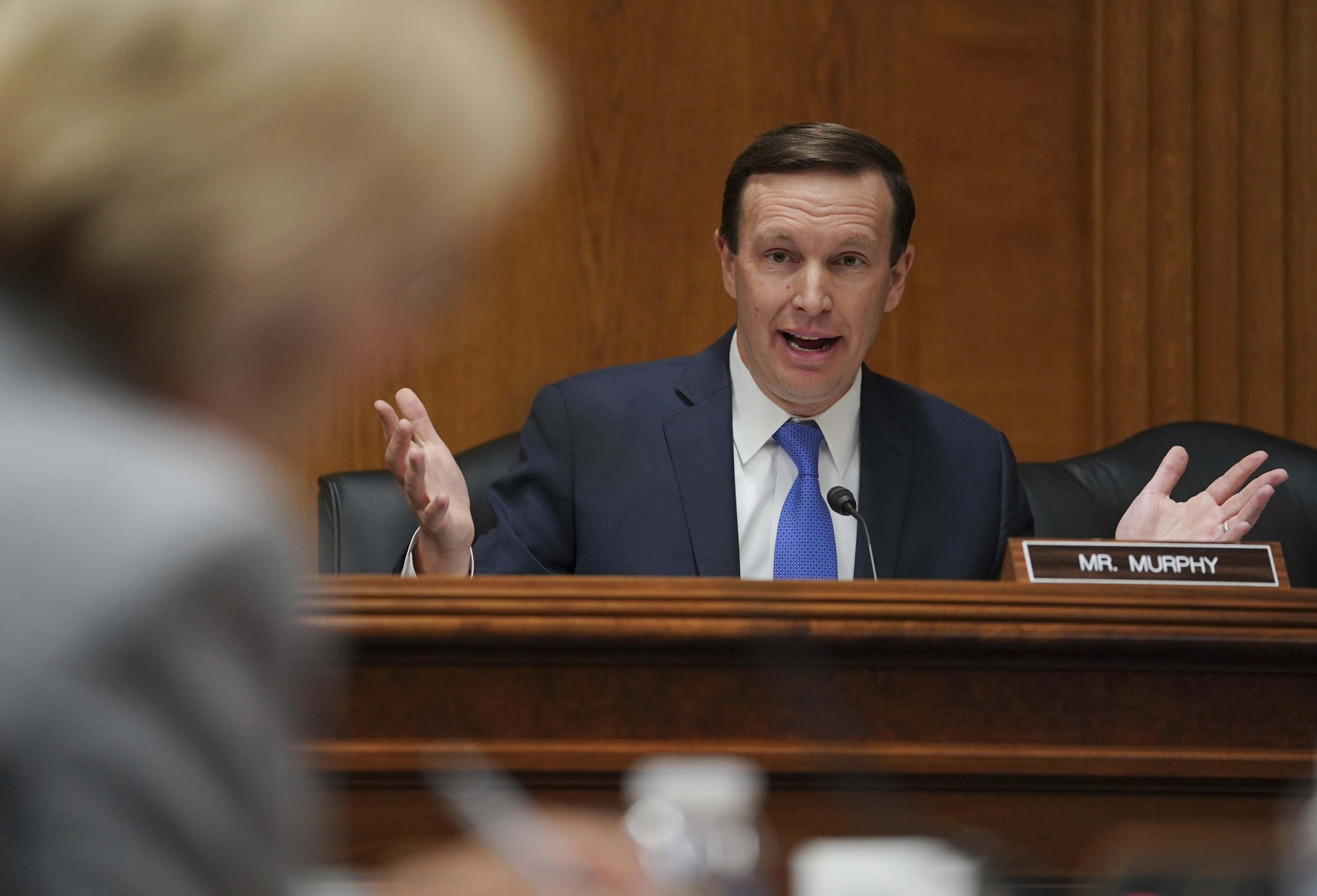 “I didn’t think that our enthusiasm could get bigger, but a tempest is coming,” said Senator Chris Murphy, a Democrat from Connecticut.