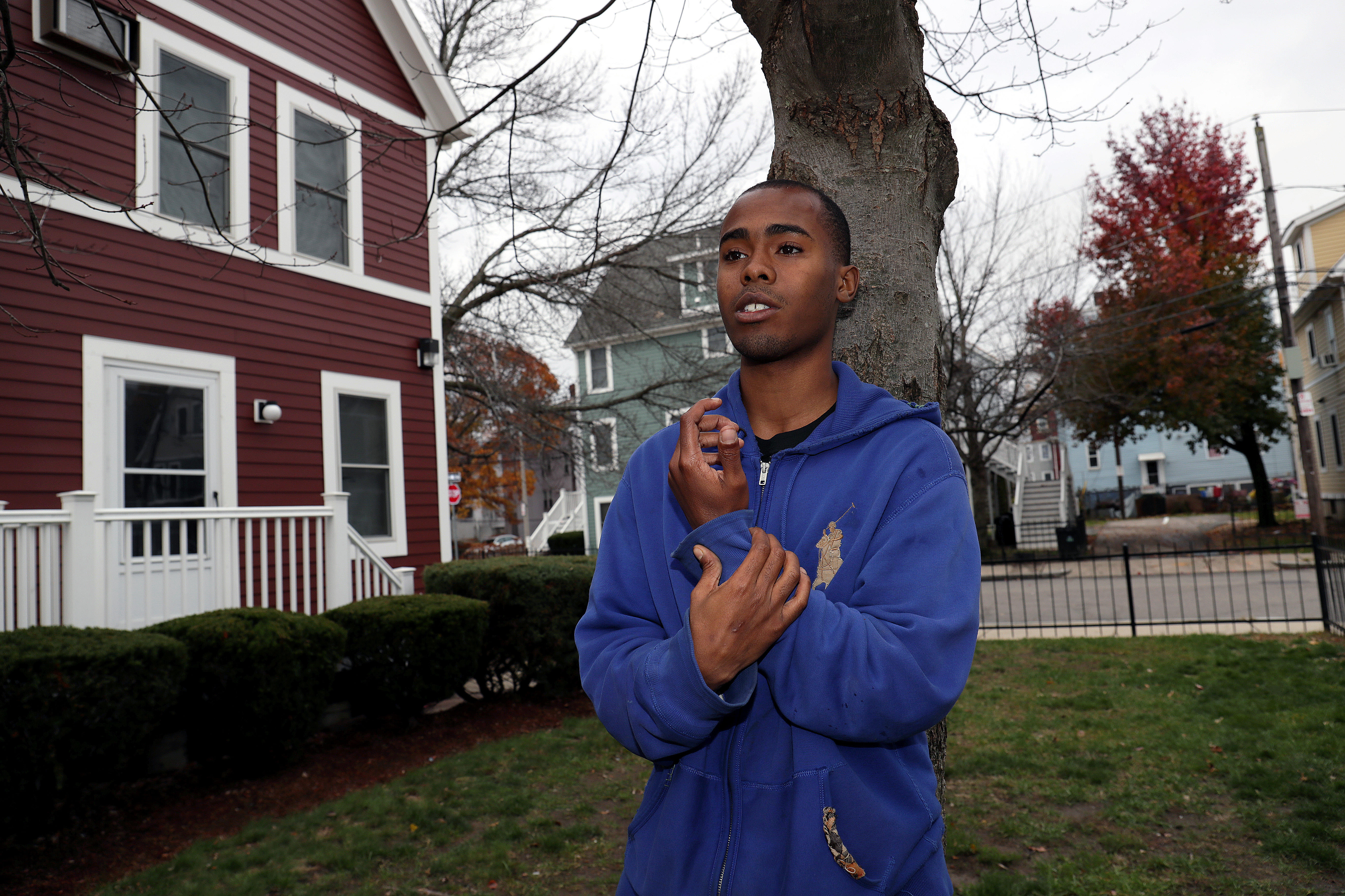 Cleon Hodge was charged after an encounter with a Cambridge police officer in Porter Square in October.